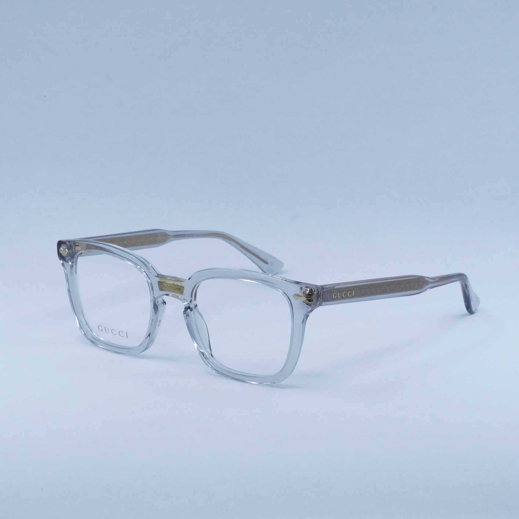 GUCCI GG0184O 005 Transparent Grey 50mm Eyeglasses New  display picture 2