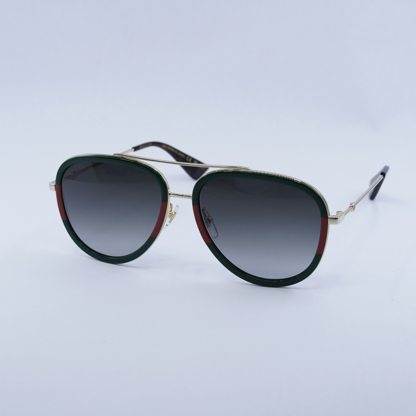 GUCCI GG0062S 003 Gold/Green/Red/Green Gradient 57-17-140 