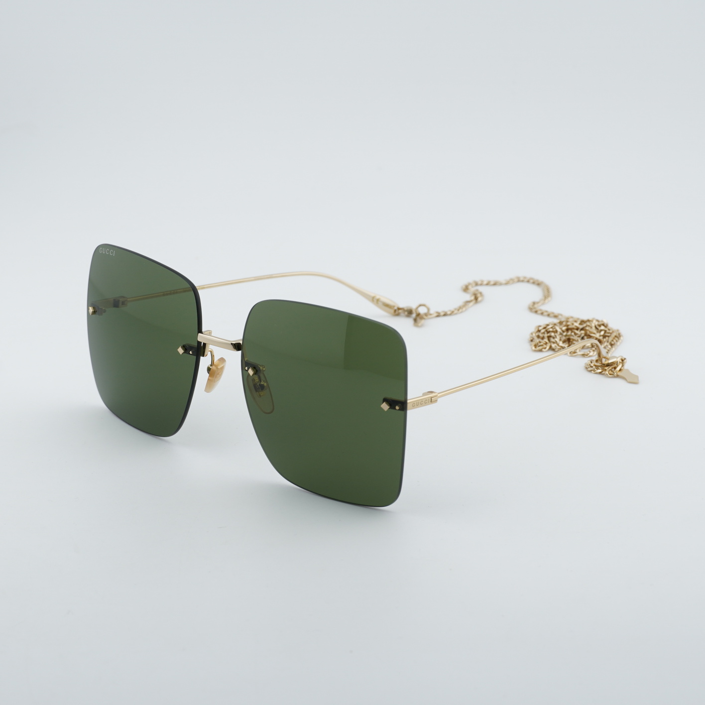 Gucci GG1147S 001 Butterfly Sunglasses - Gold / Grey Gucci NEW GUCCI GG1147S 001 Butterfly Oversized Women  main image 4