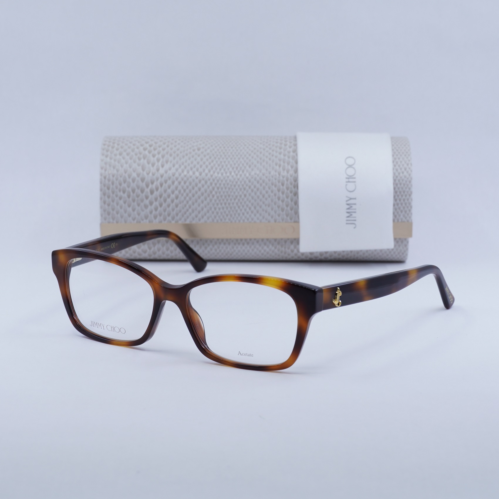 JIMMY CHOO JC270 0086 00 Havana 53mm Eyeglasses New  display picture 2