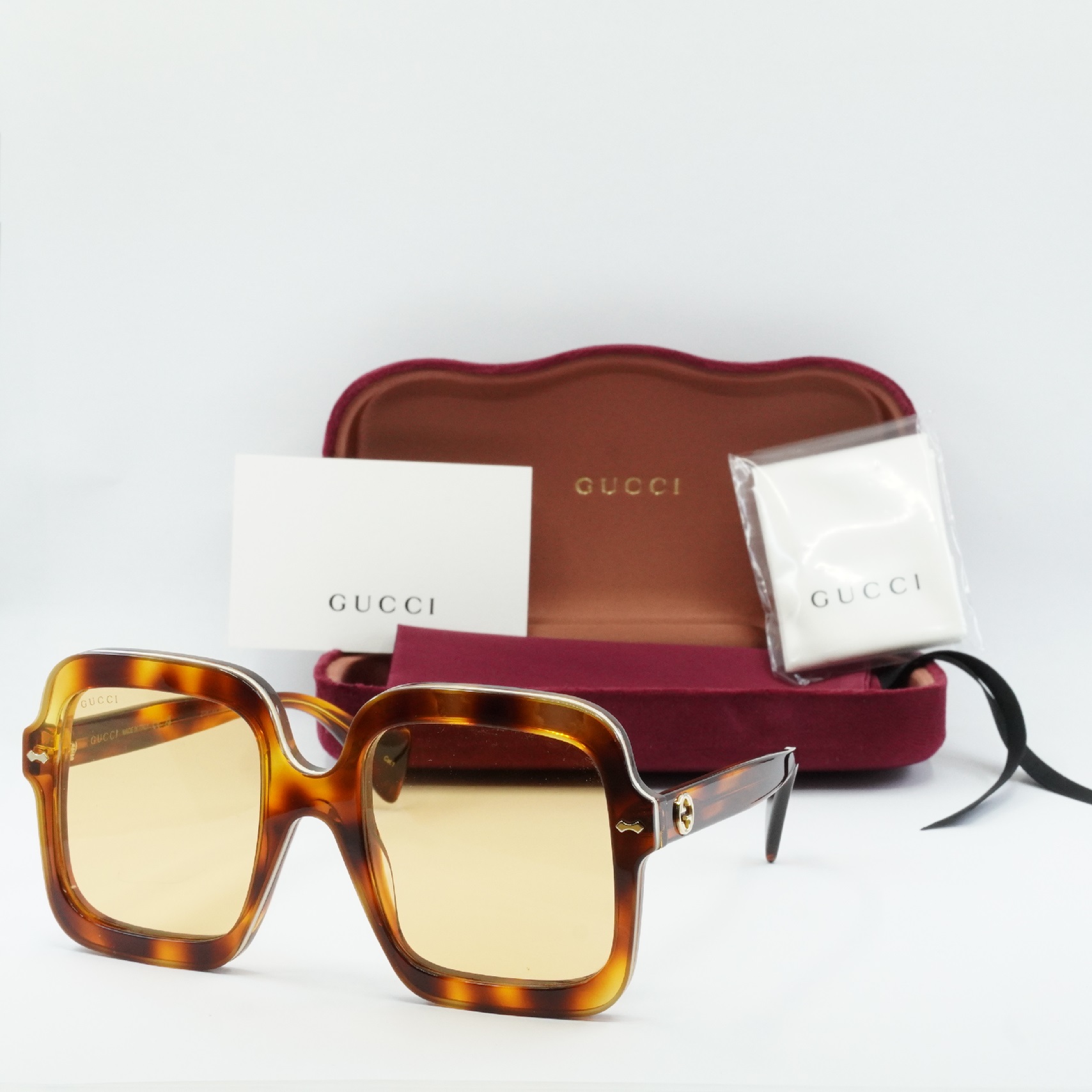 GUCCI サングラス GG0996S-002 HAVANA/YELLOW ユニセックス GUCCI サングラス GG0996S-002 HAVANA/YELLOW ユニセックス