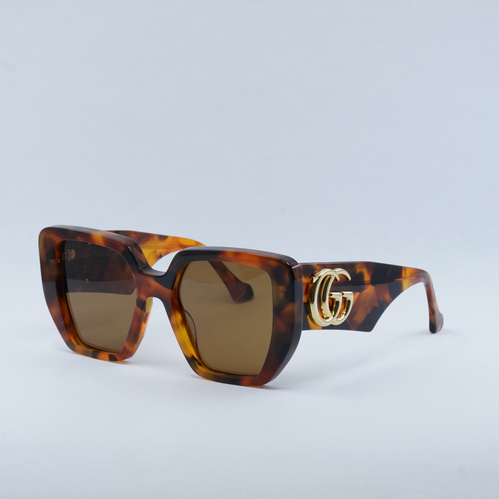 GUCCI GG0956S 007 Amber Havana/Brown 54-19-145 Sunglasses 