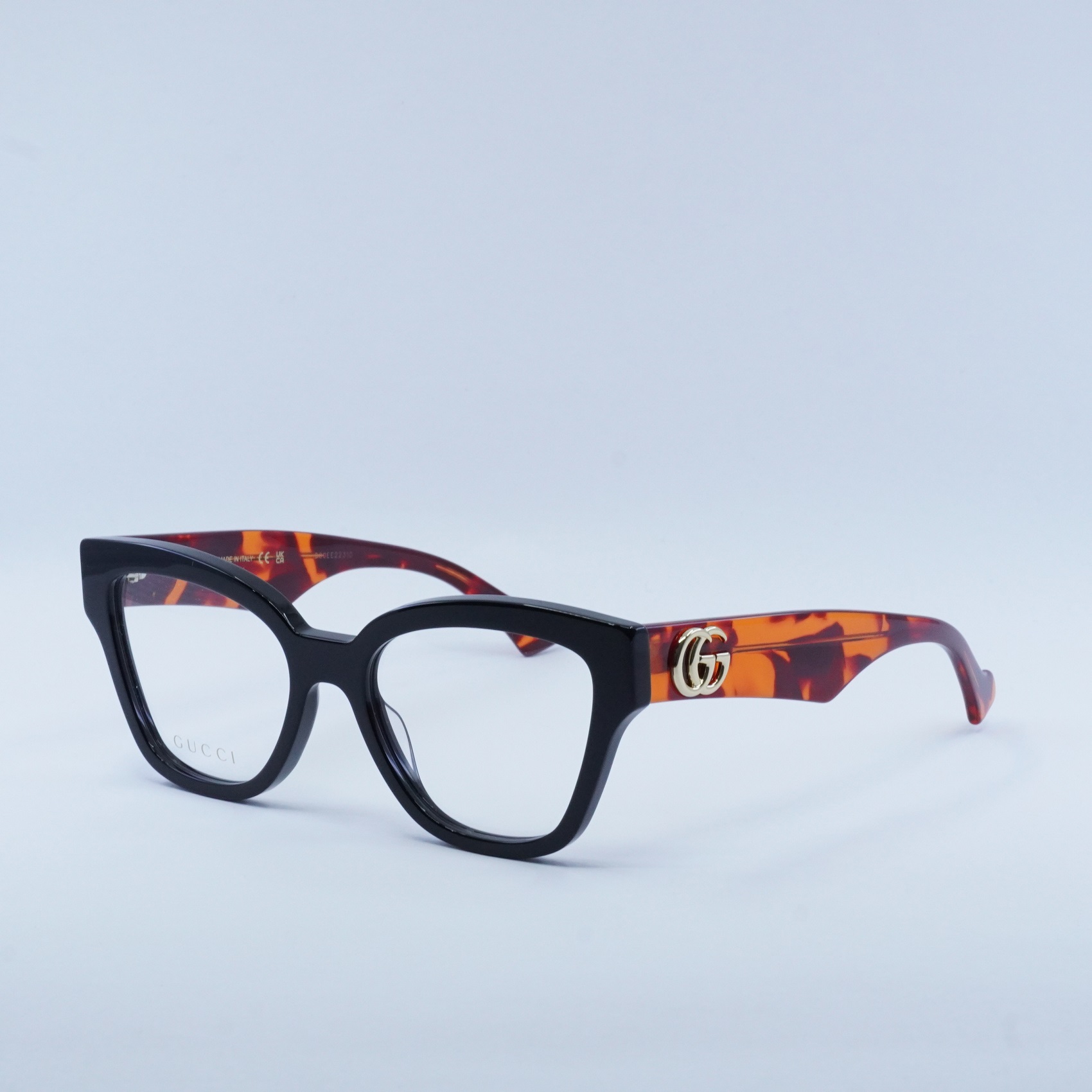 GUCCI GG1424O 007 Black/Havana 54mm Eyeglasses New Authentic  display picture 2