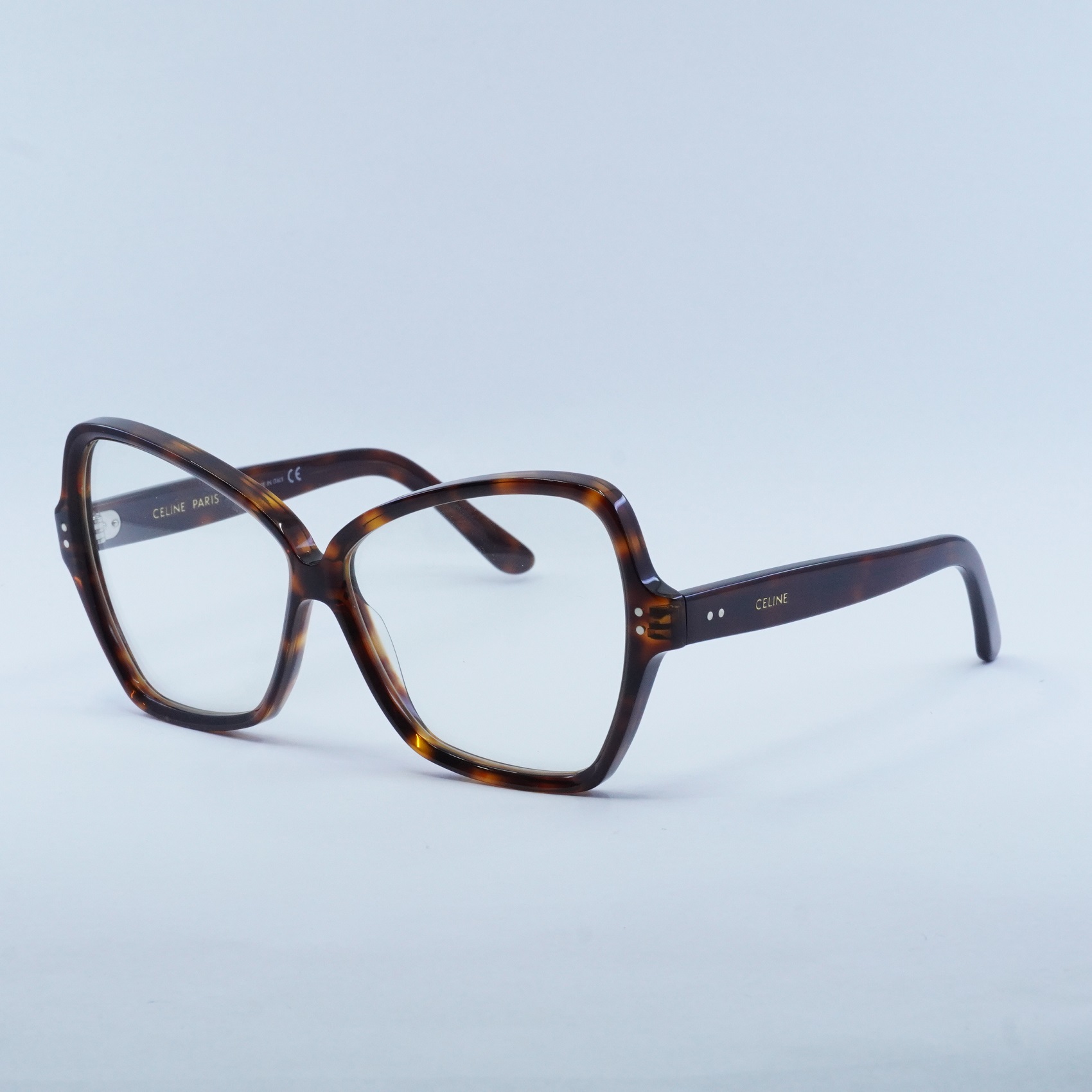 NEW CELINE CL40064I 052 Havana/Clear Eyeglasses | eBay