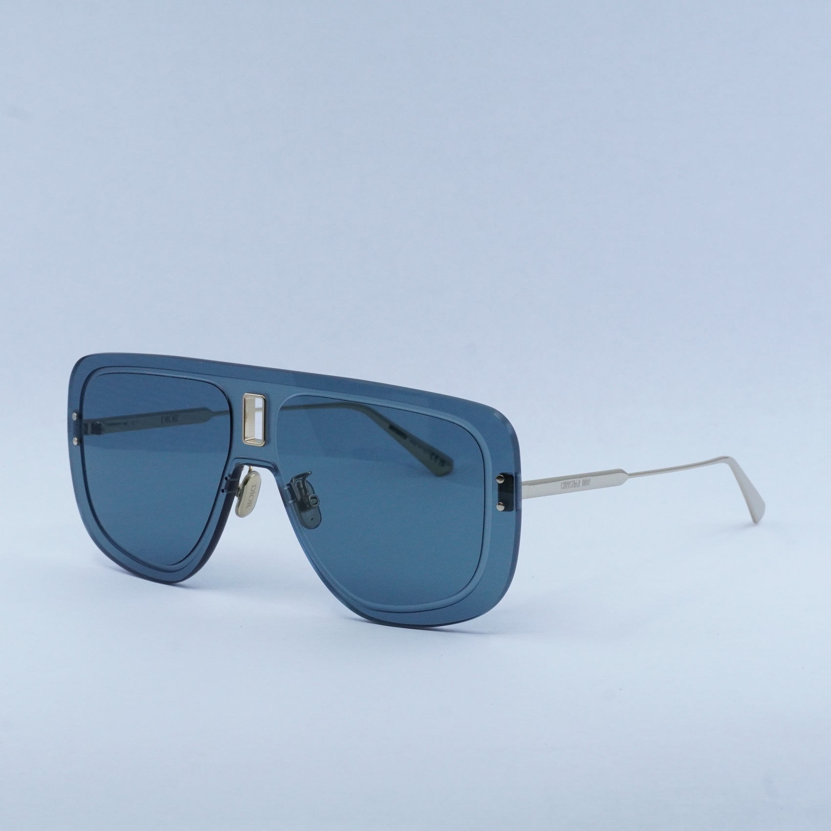 NEW!!! UltraDior MU BOA0 sunglasses Authentic Retail 560$ Christian Dior UltraDior MU Blue Gold Shield B0B0 Sunglasses  main image 4