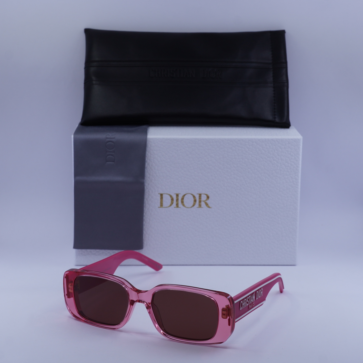 DIOR WILDIOR S2U 73D0 Translucent Fuchsia/Bordeaux 53-18-145  display picture 3