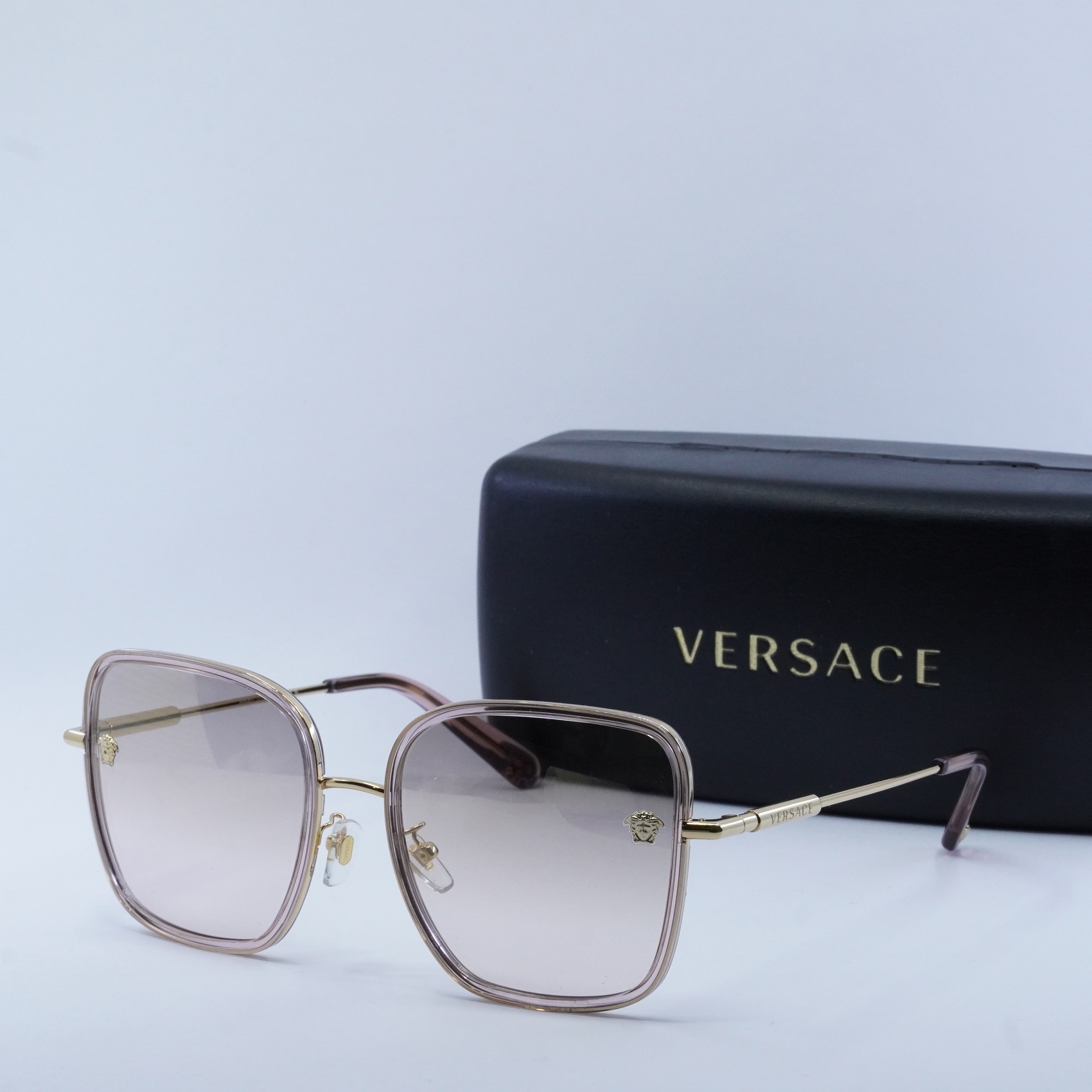 VERSACE VE2247D 14837I Transparent Pink/Pale Gold/Light  display picture 3