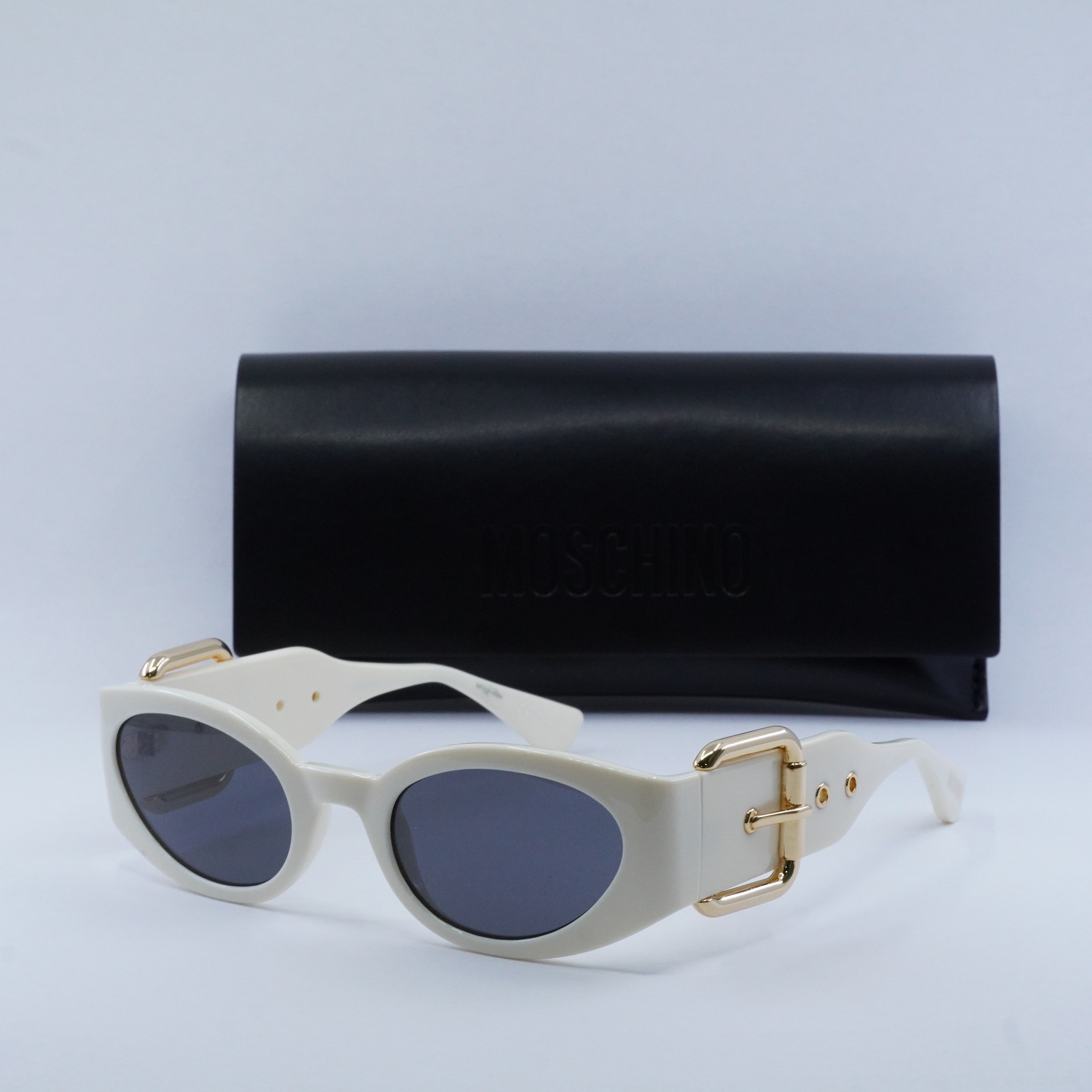 NEW MOSCHINO SUNGLASSES IVORY BROWN WOMEN EYEWEAR MOSCHINO Moschino MOS162/S 0MVU HA Women main image 2
