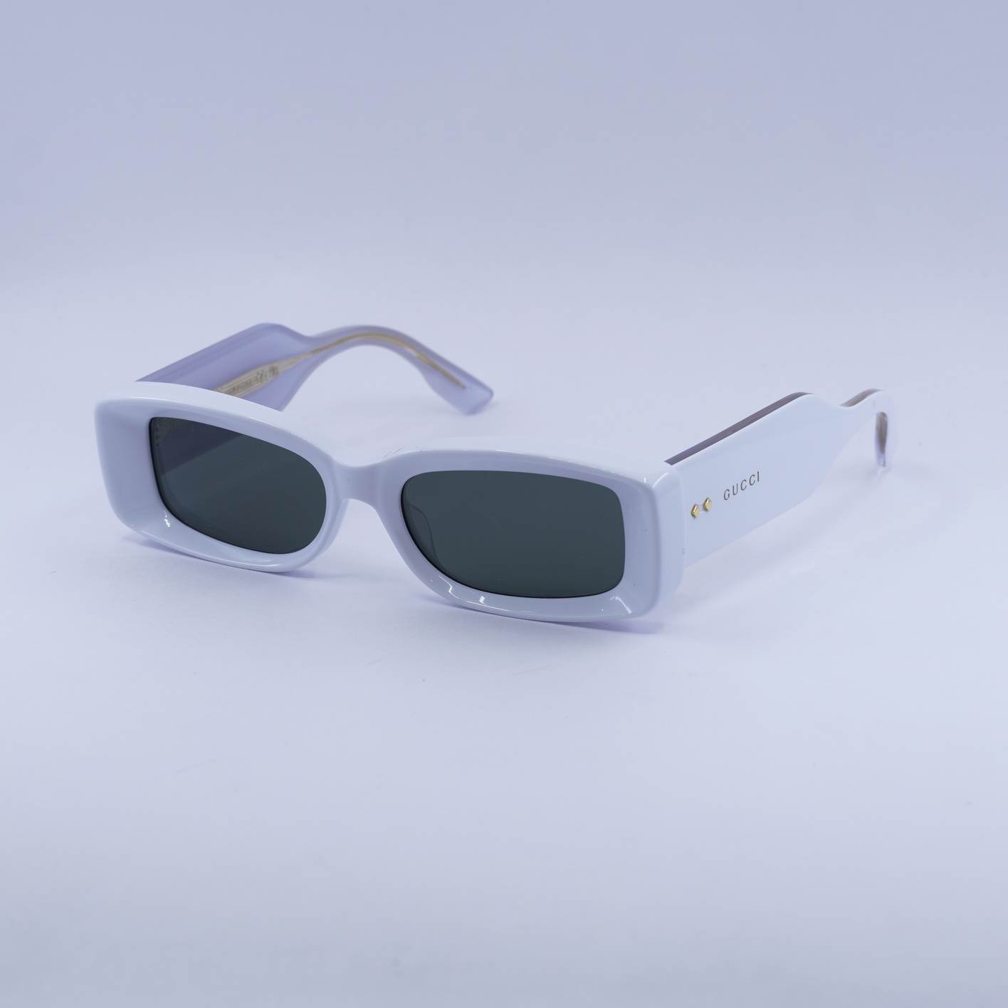 NEW Gucci Sunglasses GG1528S 004 Light Blue Gray Women Authentic Gucci GG1528S Narrow Sunglasses | EyeOns.com main image 4
