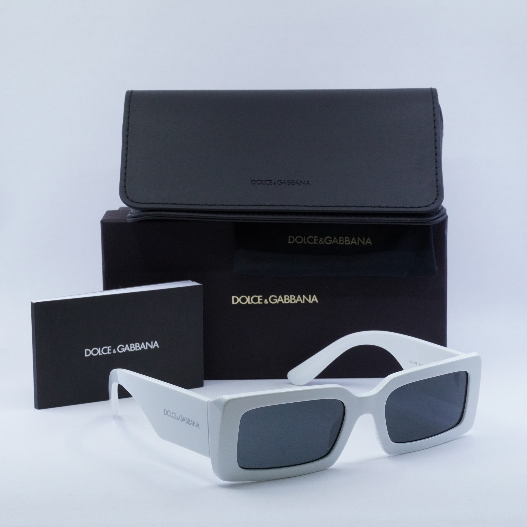 New DOLCE & GABBANA DG4416 303487 White/Dark Grey 53-20-140