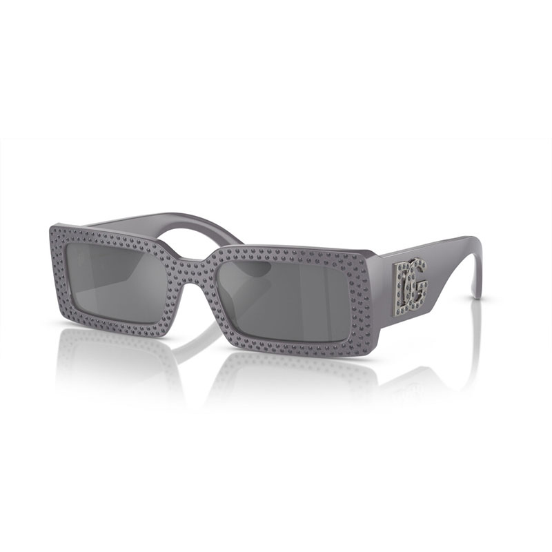New DOLCE & GABBANA DG4447B 30906G Grey/Grey Mirror Black 53  display picture 3