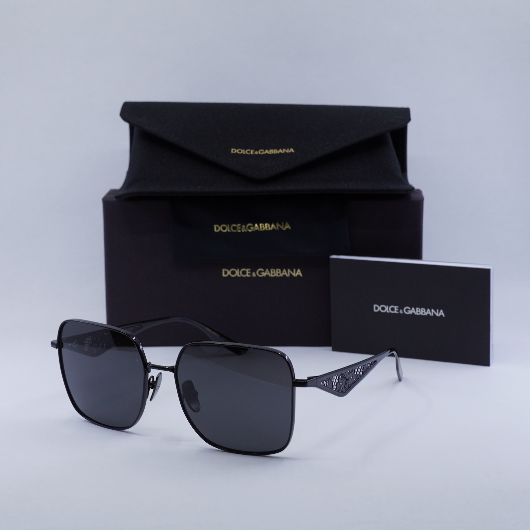 Final Price! Dolce & Gabbana DG2310 01/87 Sunglasses DOLCE & GABBANA DG2310 01/87 Black/Dark Grey 57-16-145  main image 4