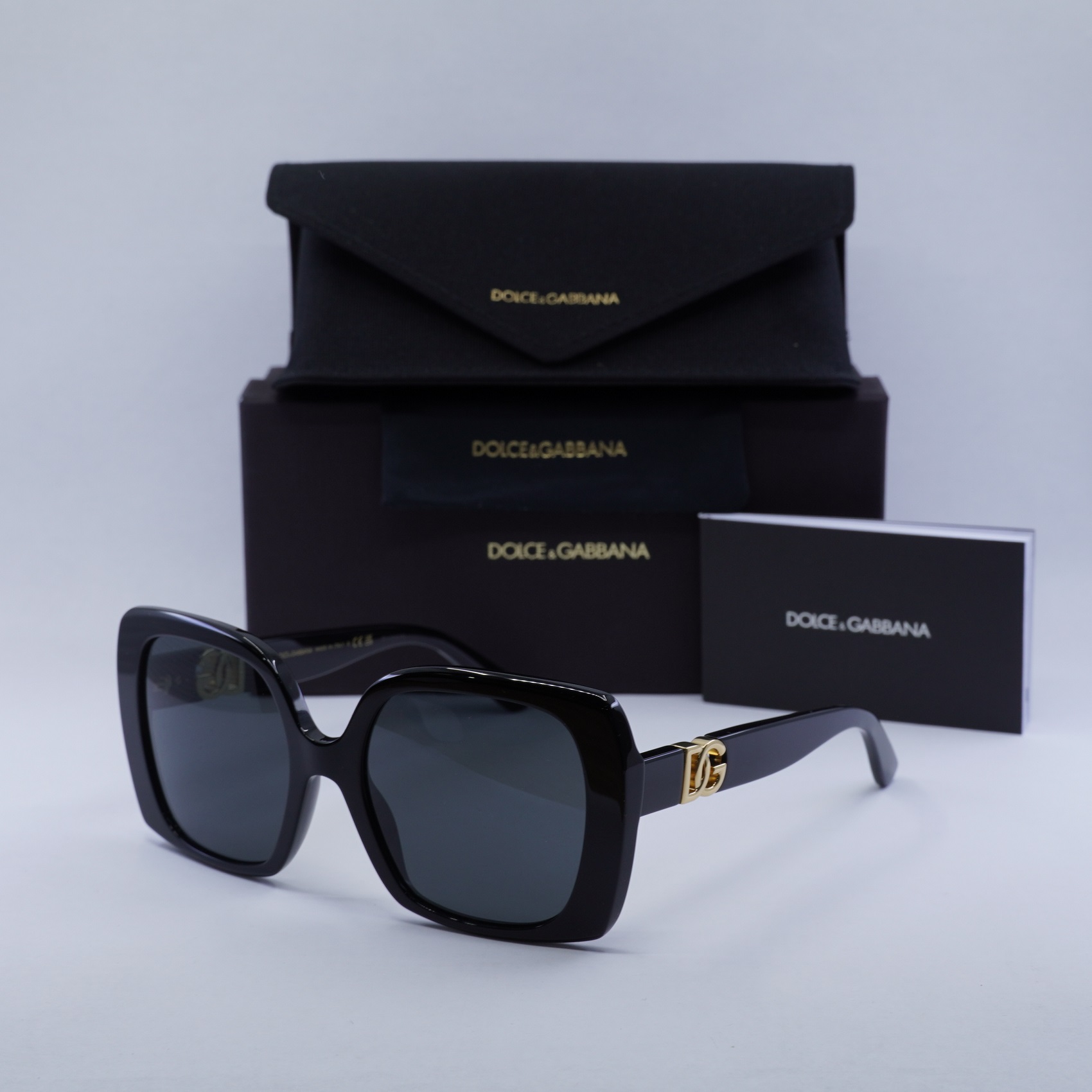 New DOLCE & GABBANA DG4475 501/87 Black/Dark Grey 56-19-145
