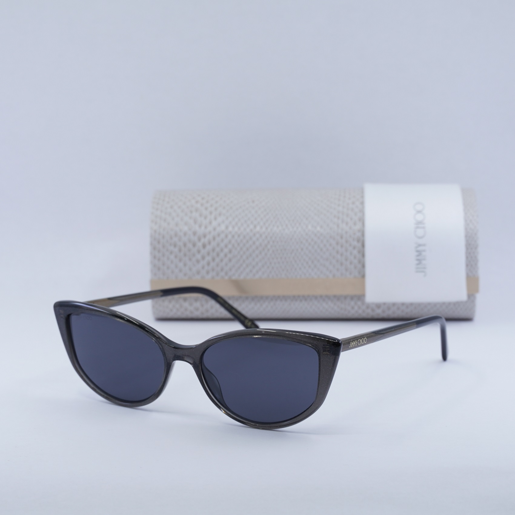 JIMMY CHOO NADIA/S 0Y6U IR Glitter Grey/Grey 56-17-145  display picture 2