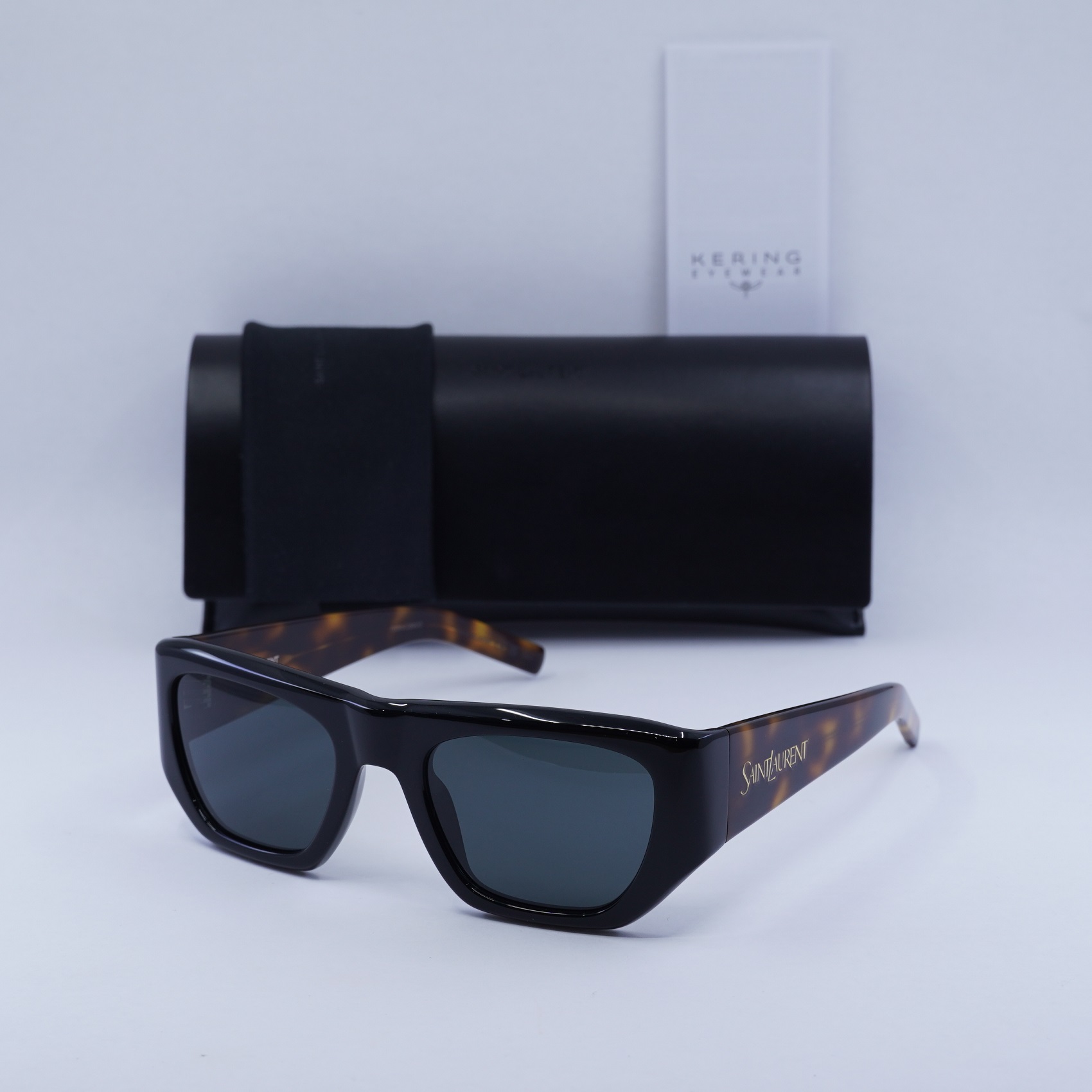 SAINT LAURENT SL740 004 Black/Havana/Dark Grey 52-21-135 