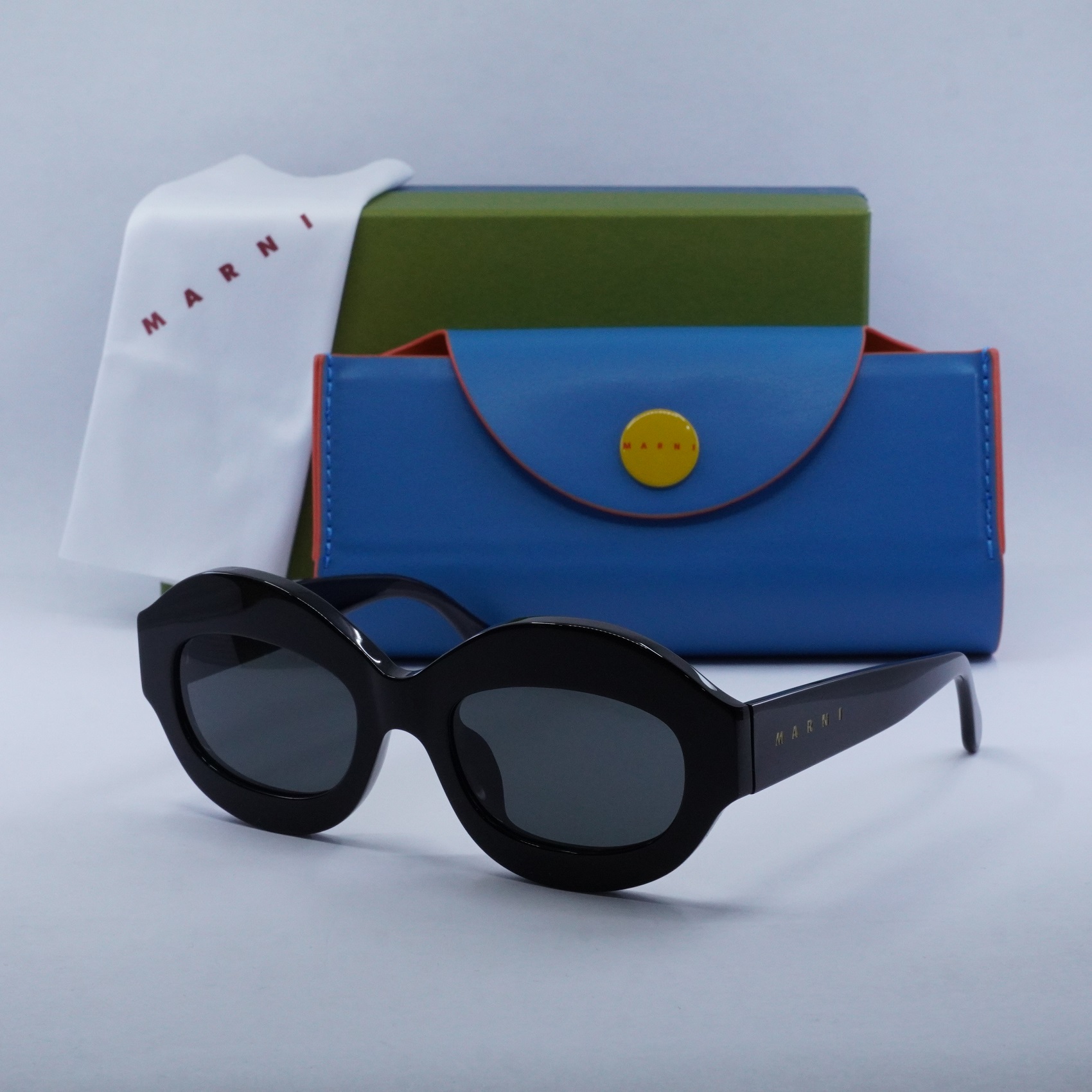 NEW Marni Sunglasses New Marni LAKE VOSTOK EDW Havana/Blue 51-22-145 Sunglasses  main image 4