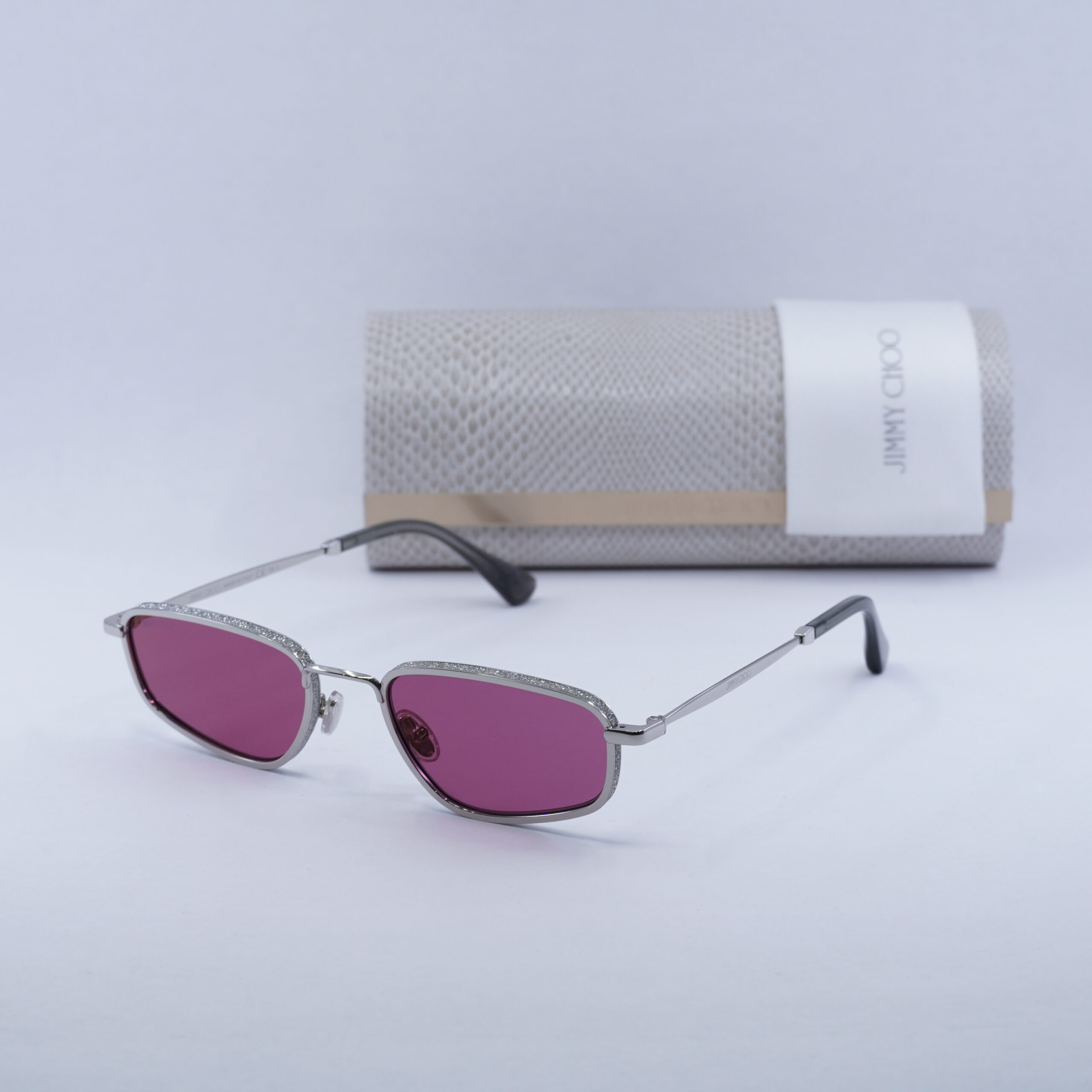 Jimmy Choo Purple Sparkle Sunglasses Jimmy Choo Sammi Sunglasses main image 4