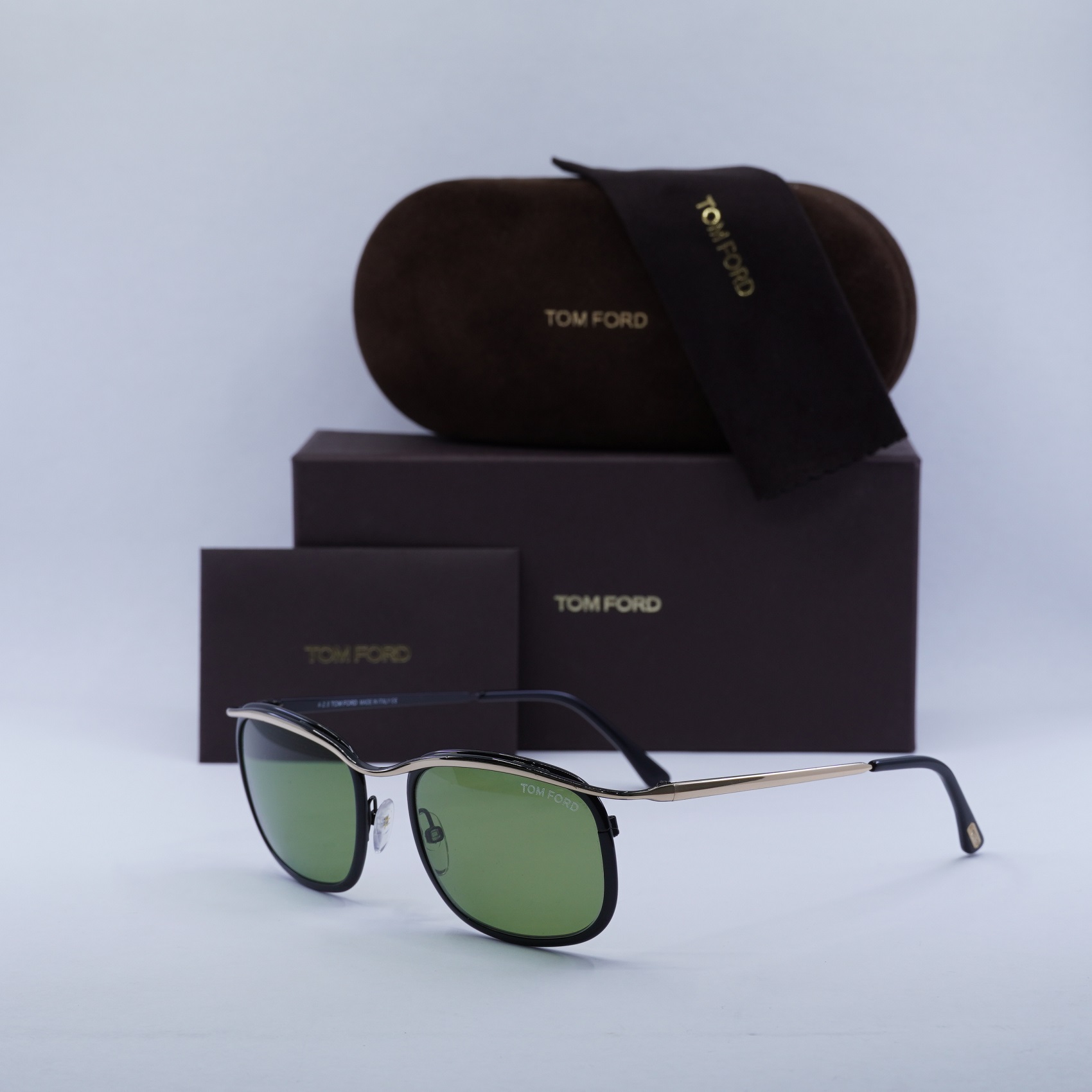 NEW TOM FORD SUNGLASSES MARCELLO TF419 05N BLACK UNISEX EYEWEAR FT0419/S 05N Tom Ford Barron TF1179 Rectangle Sunglasses | Fashion Eyewear main image 2