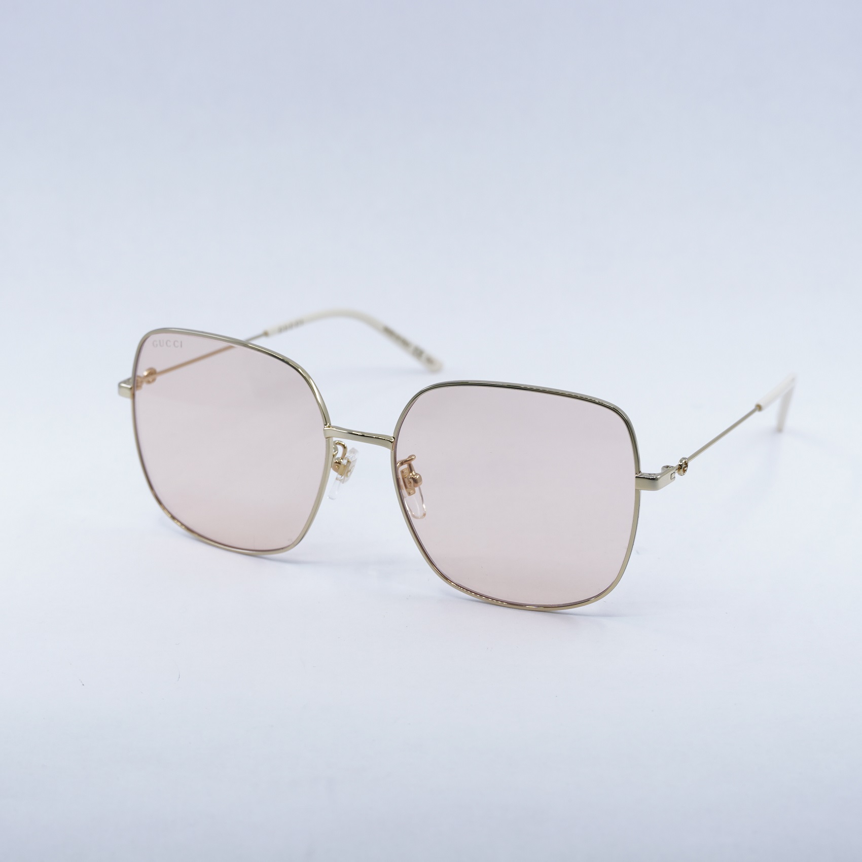サングラス Gucci Sunglasses GG1195SK 002 Square l Asian Fit Pink New GUCCI GG1195SK 002 Gold/Pink 59-17-145 Sunglasses | eBay