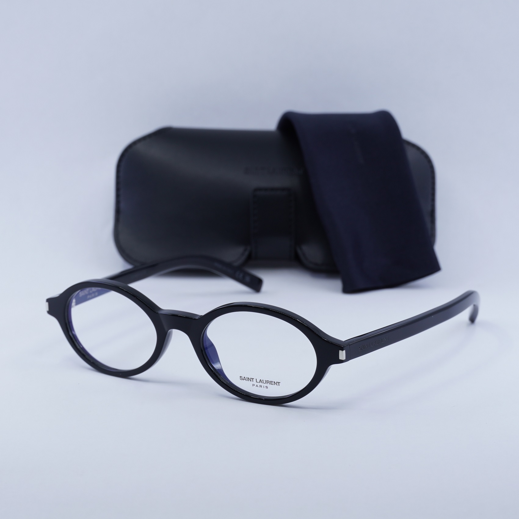 SAINT LAURENT SL751JEANNE OPT 001 Black/Clear Blue Light