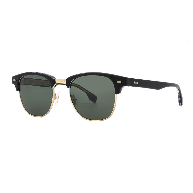 New Hugo Boss BOSS 1381/S 02M2 QT Black/Gold/Green 49-20-145