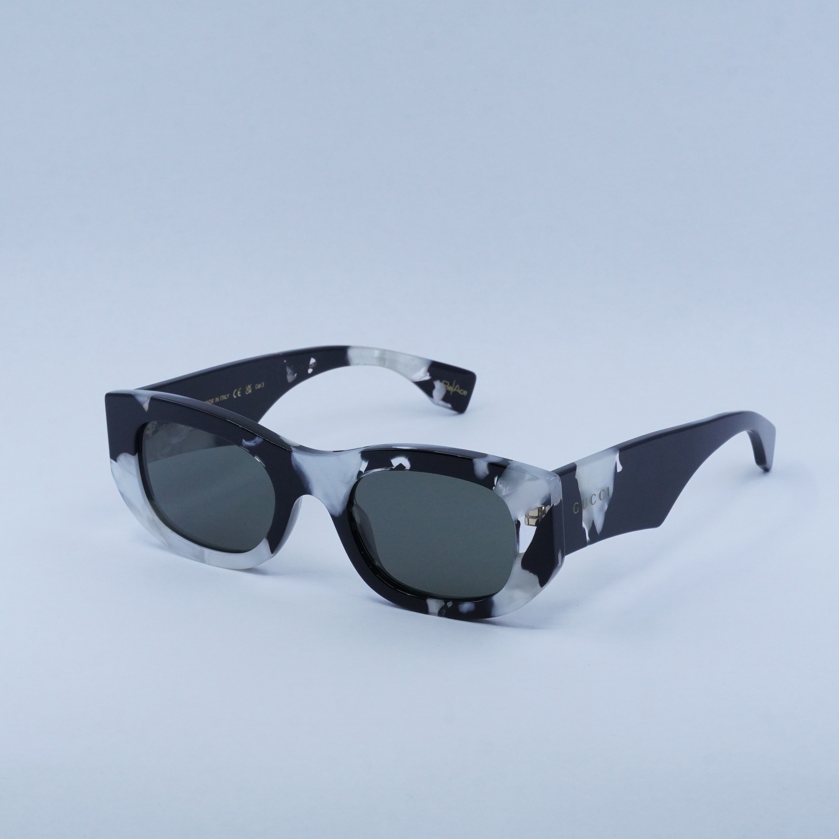 NEW GUCCI SUNGLASSES GUCCI GG1627S 002 BLACK AND WHITE/GREY EYEWEAR Gucci GG1627S 002 Sunglasses Black/Grey Cat Eye 51mm | eBay main image 2