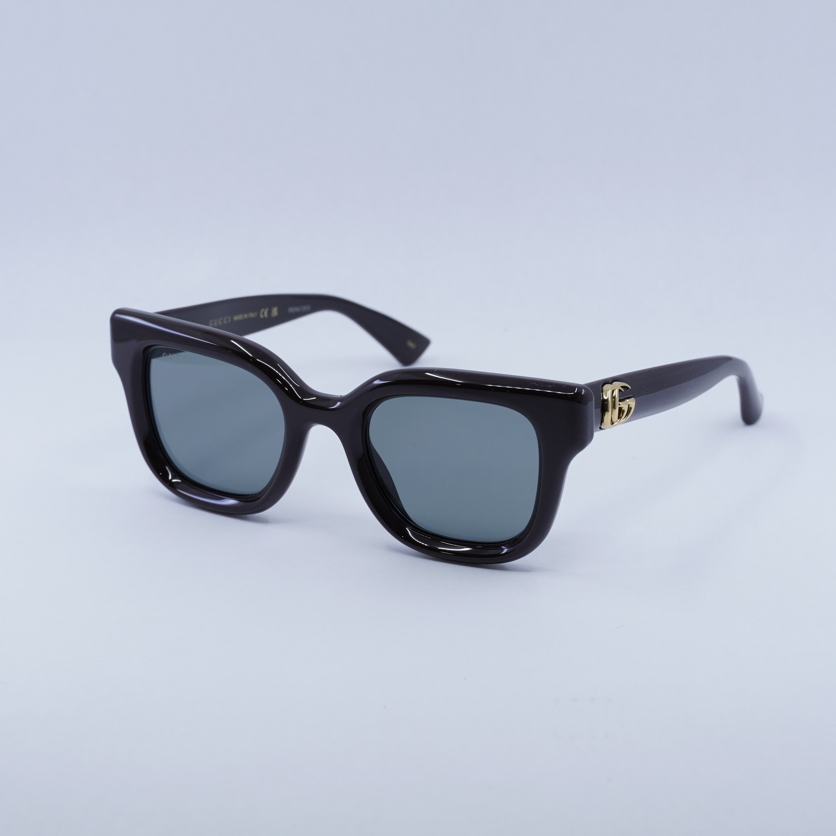 Gucci GG1828S 004 Shiny Solid Brown/Grey 49-22-145  display picture 2