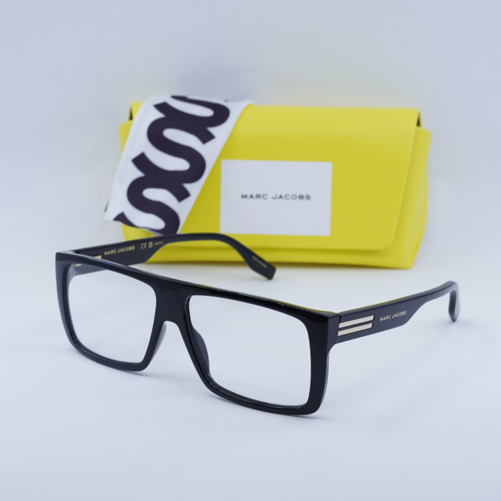 New Marc Jacobs MARC 672/CS 003K IR White on Black Pattern