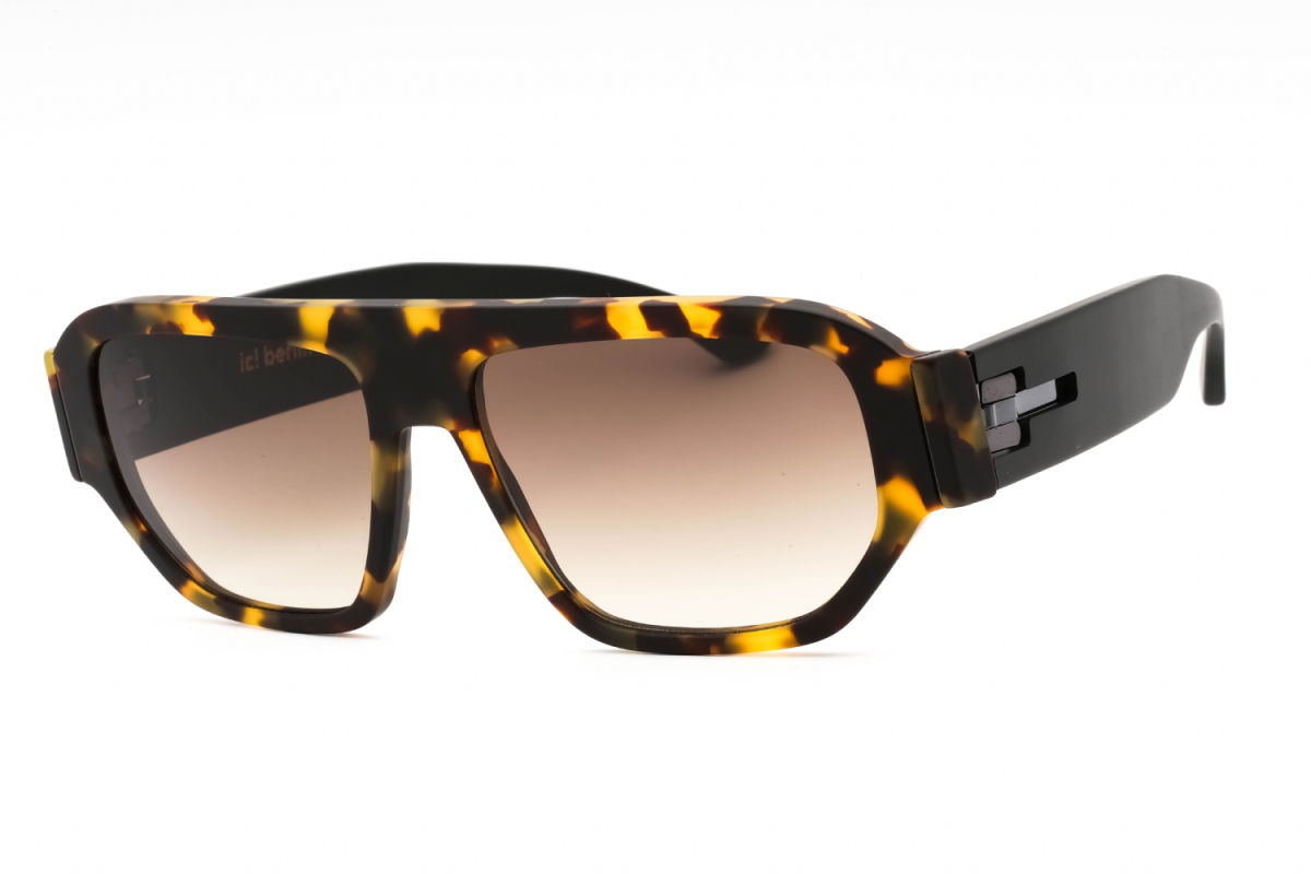 NEW IC! BERLIN SAM A0682 790 SUNGLASSES ECOBLACK UNISEX EYEWEAR ic! berlin Sam Sunglasses A0682 847 Ecohoney Matt - eye-oo.com main image 2