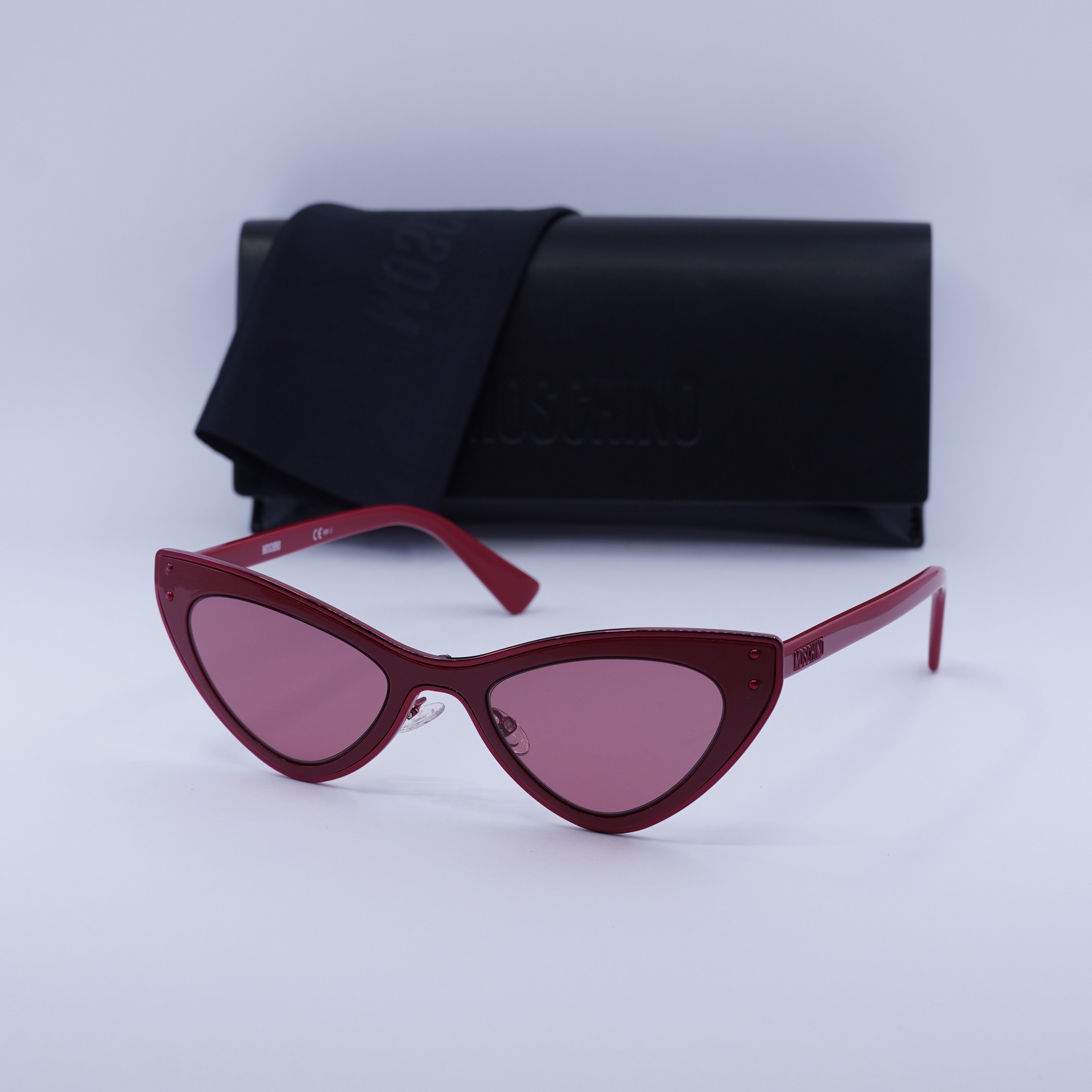 Moschino MOS051/S 0C9A 4S Burgundy/Red 50-21-150 Sunglasses  display picture 1