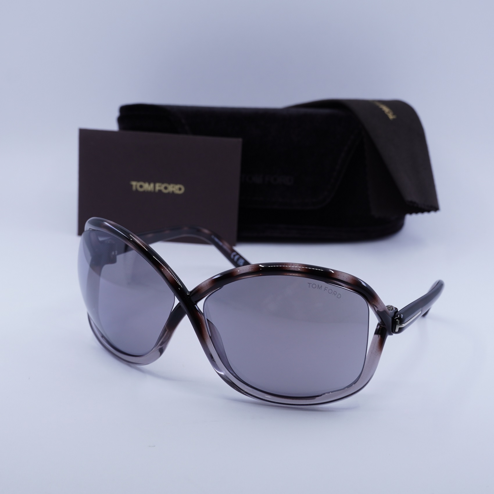 NEW TOM FORD TF1068 55C GREY HAVANA GREY SILVER FLASH MIRROR SUNGLASSES Tom Ford Seraphina TF1088 20C Sunglasses - US main image 3