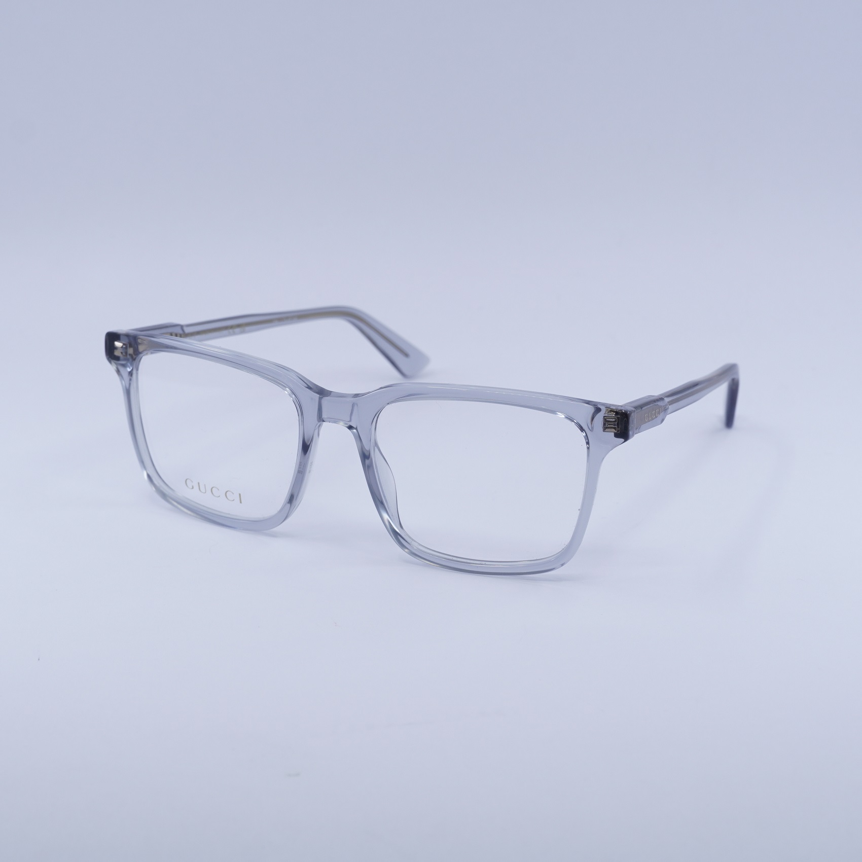 NEW Gucci GG1120O 005 Transparent Light Blue 55mm Eyeglasses | eBay
