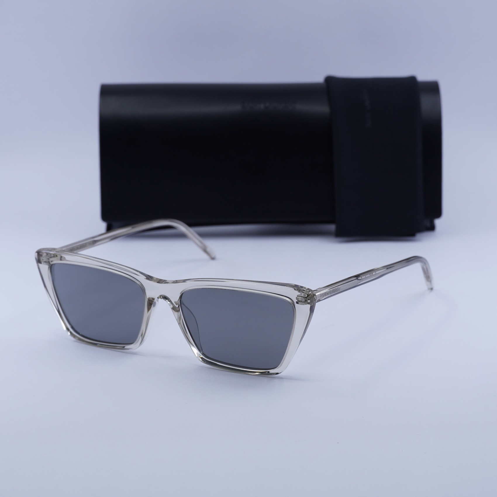Saint Laurent SL737 MICA THIN 004 Transparent Beige/Silver  display picture 1