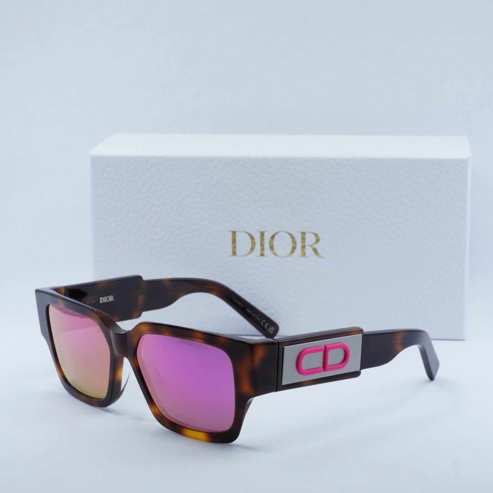 NEW DIOR SUNGLASSES, PINK WOMEN SQUARE DIOR CD SU 26N7 Dior Pink Sunglasses for Women for sale - eBay main image 4