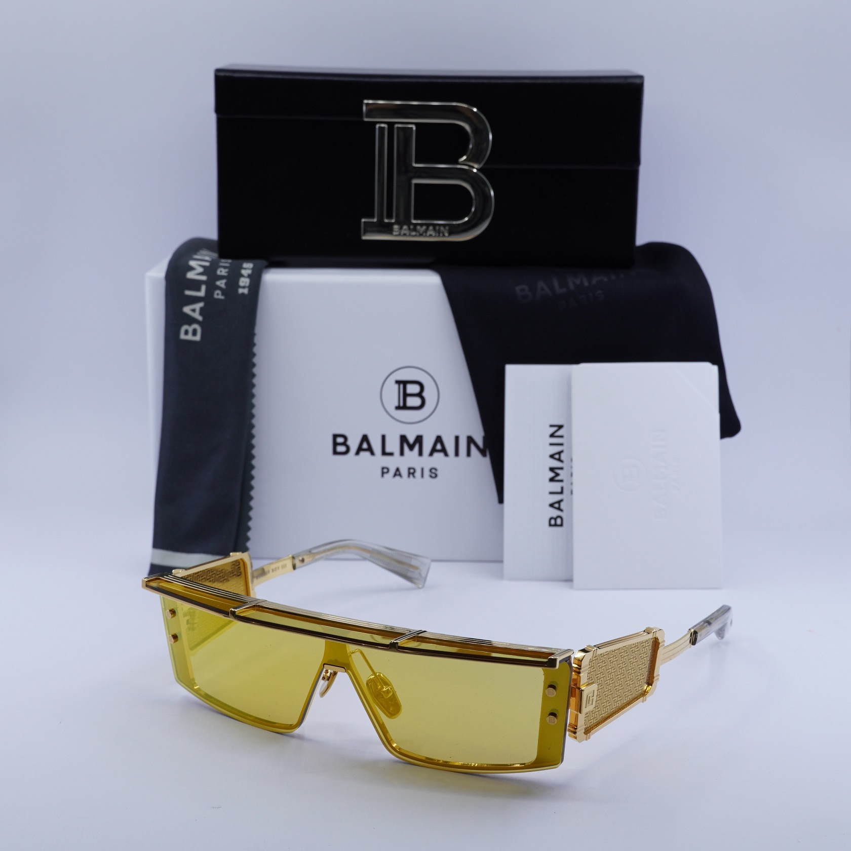 NEW Balmain BPS127-B Gold Wonder Boy III Sunglasses $1260 Balmain NEW Balmain BPS127-A Gold Wonder Boy III Sunglasses  main image 4