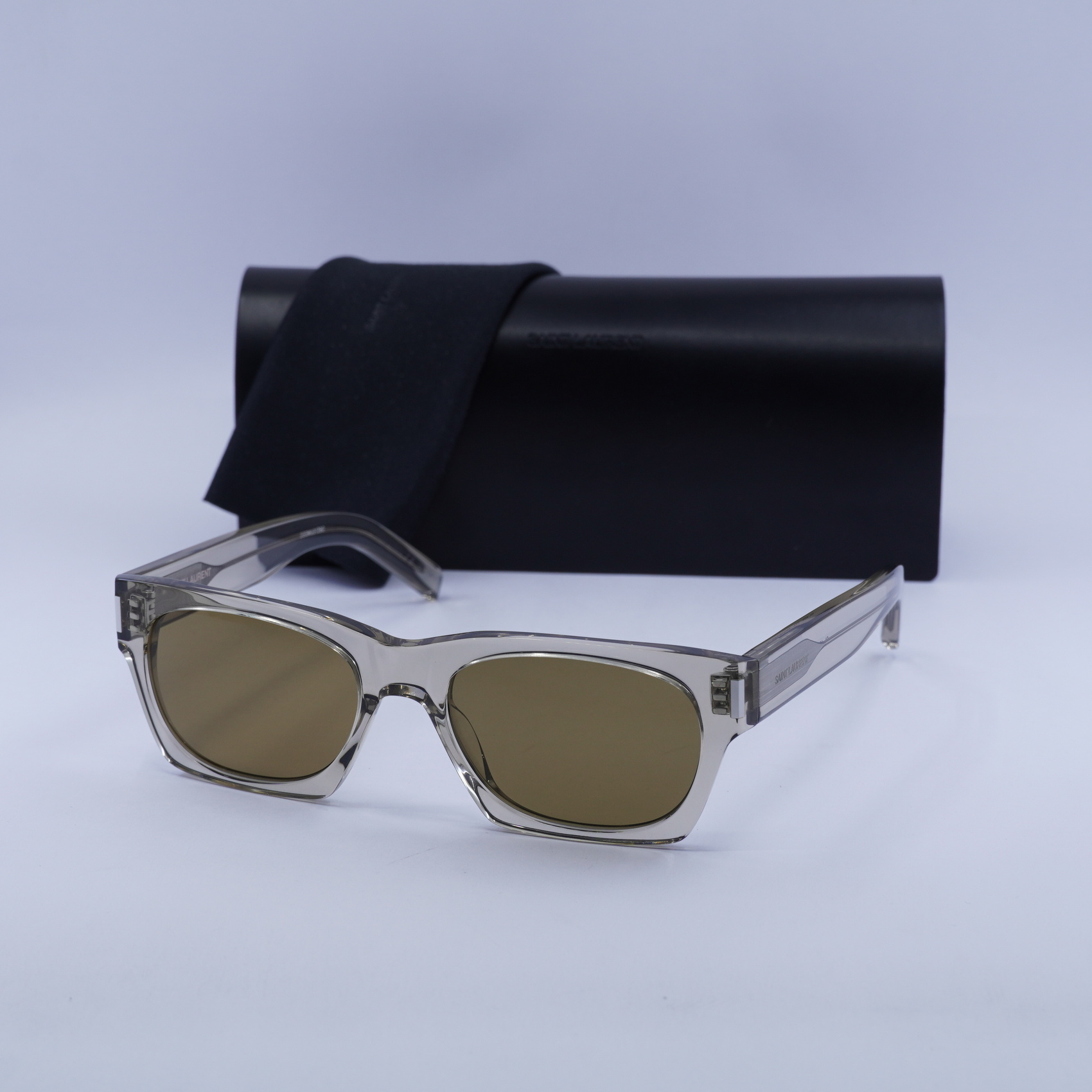 Saint Laurent Transparent Biege sunglasses SL 902 HOWL in Beige | Saint Laurent | YSL US | ID  main image 2
