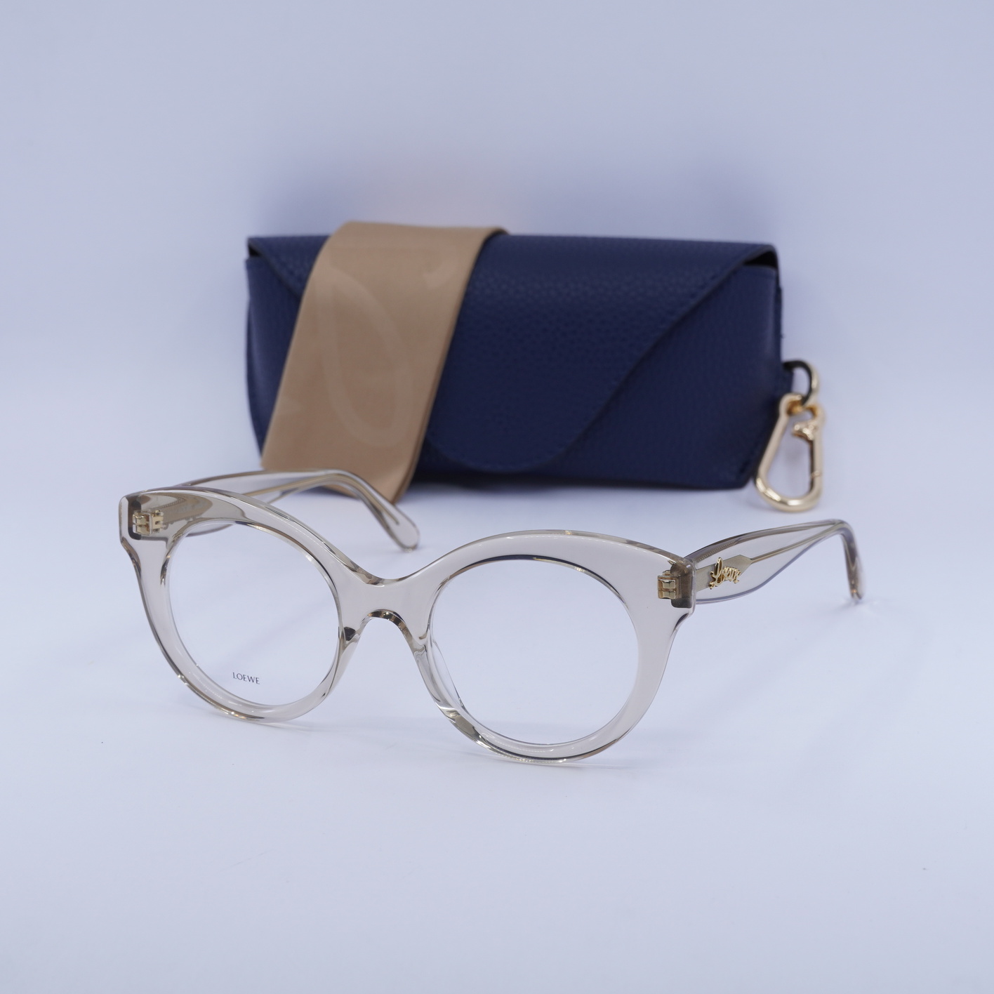 Loewe LW50074I 057 Transparent Brown 50mm Eyeglasses New  display picture 2