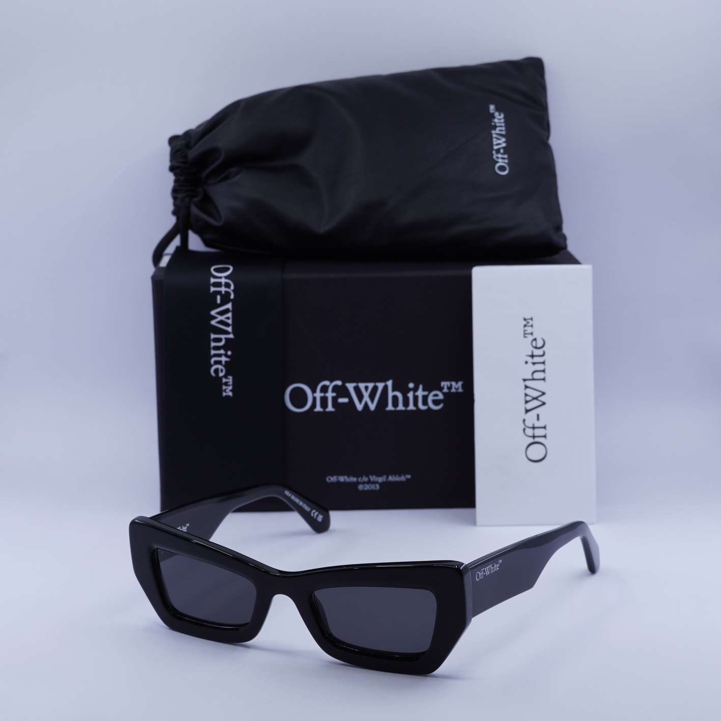 NEW OFF-WHITE SUNGLASSES OERI137 OFF-WHITE AURORA 1007 BLACK/DARK GREY New Off-White OERI137 AURORA 1007 Sunglasses · Whatnot: Shop  main image 4