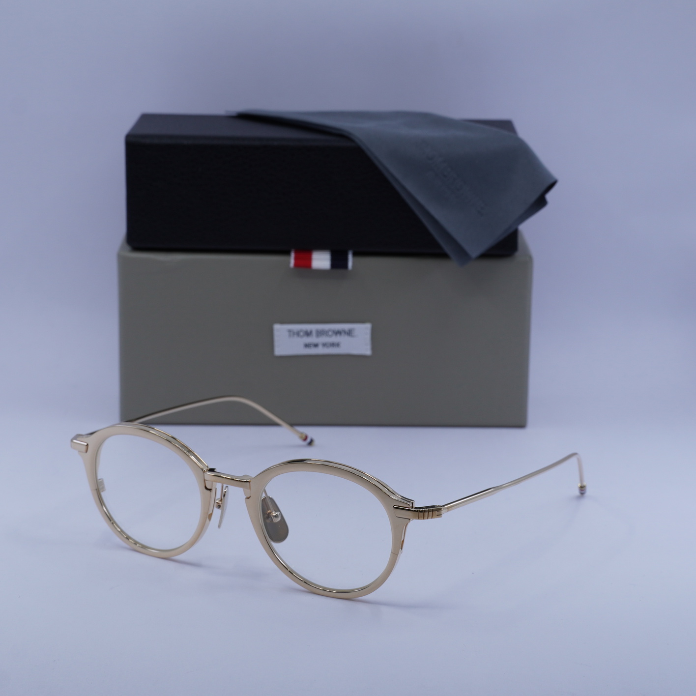 【国内正規品】THOM BROWNE TB-708-C-NVY-GLD-48 トムブラウン TB-708-C-NVY-GLD-48 メガネ GP×プラスチック
