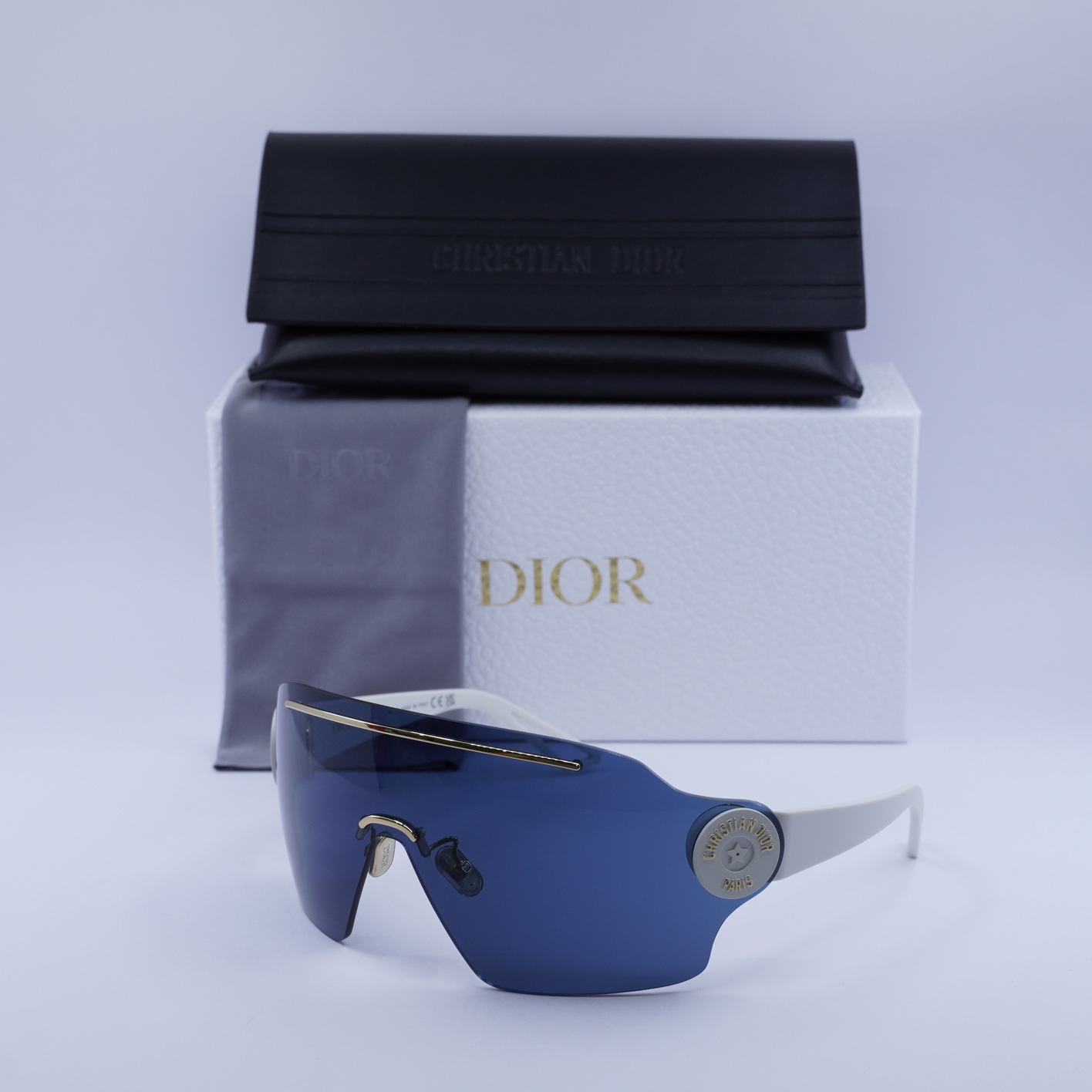 Final Price! Dior DIORPACIFIC M1U 96B0 Gold/White/Blue Sunglasses Dior DIORPACIFIC M1U 96B0 Sunglasses White | Mercari main image 3