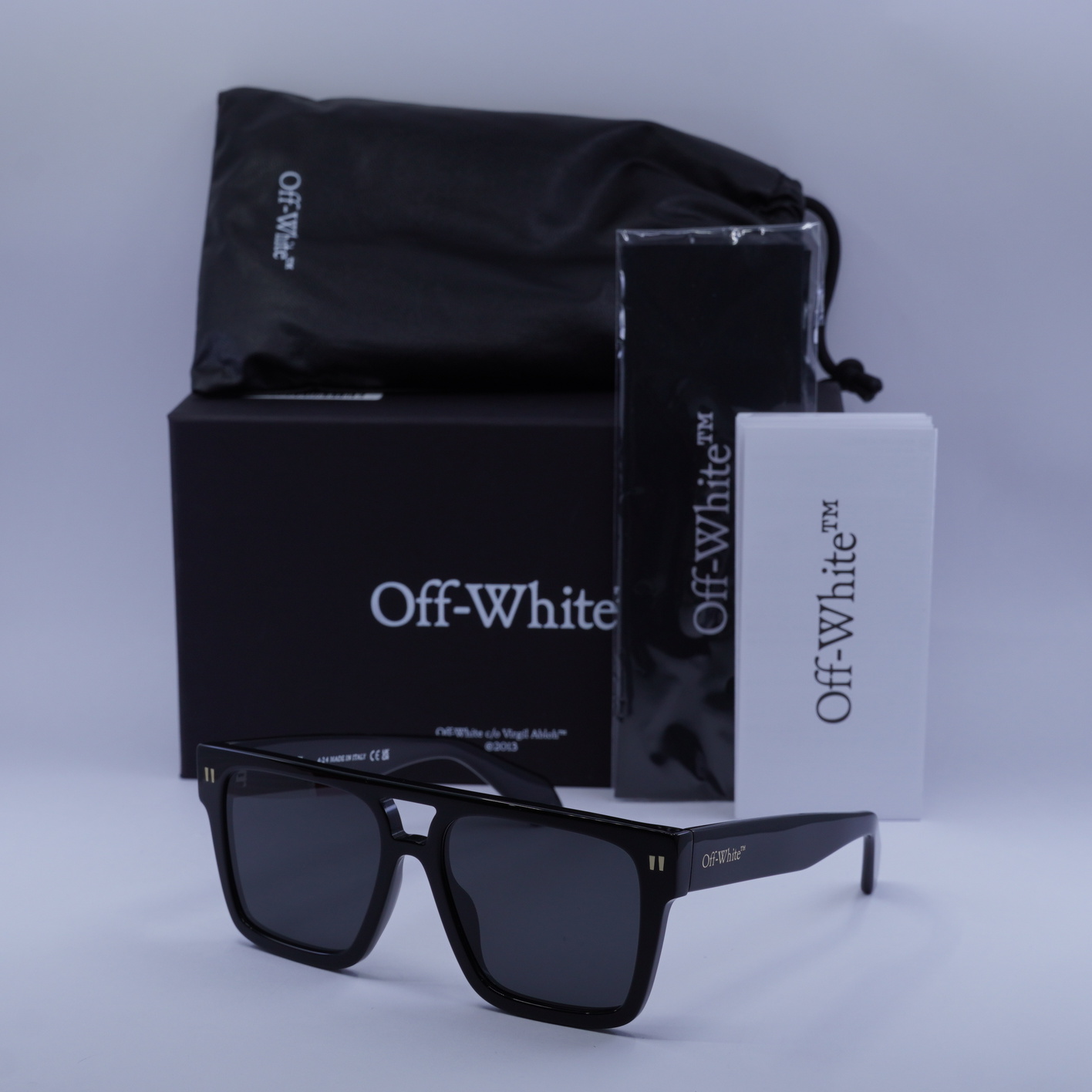 Off-White OERI133 SPRINGFIELD 1307 Black/Dark Grey 56-17-145 