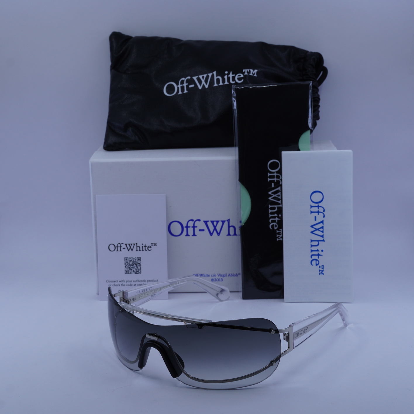 New Off-White OERI103 BIG WHARF 7207 Silver/Grey Gradient 99  display picture 3