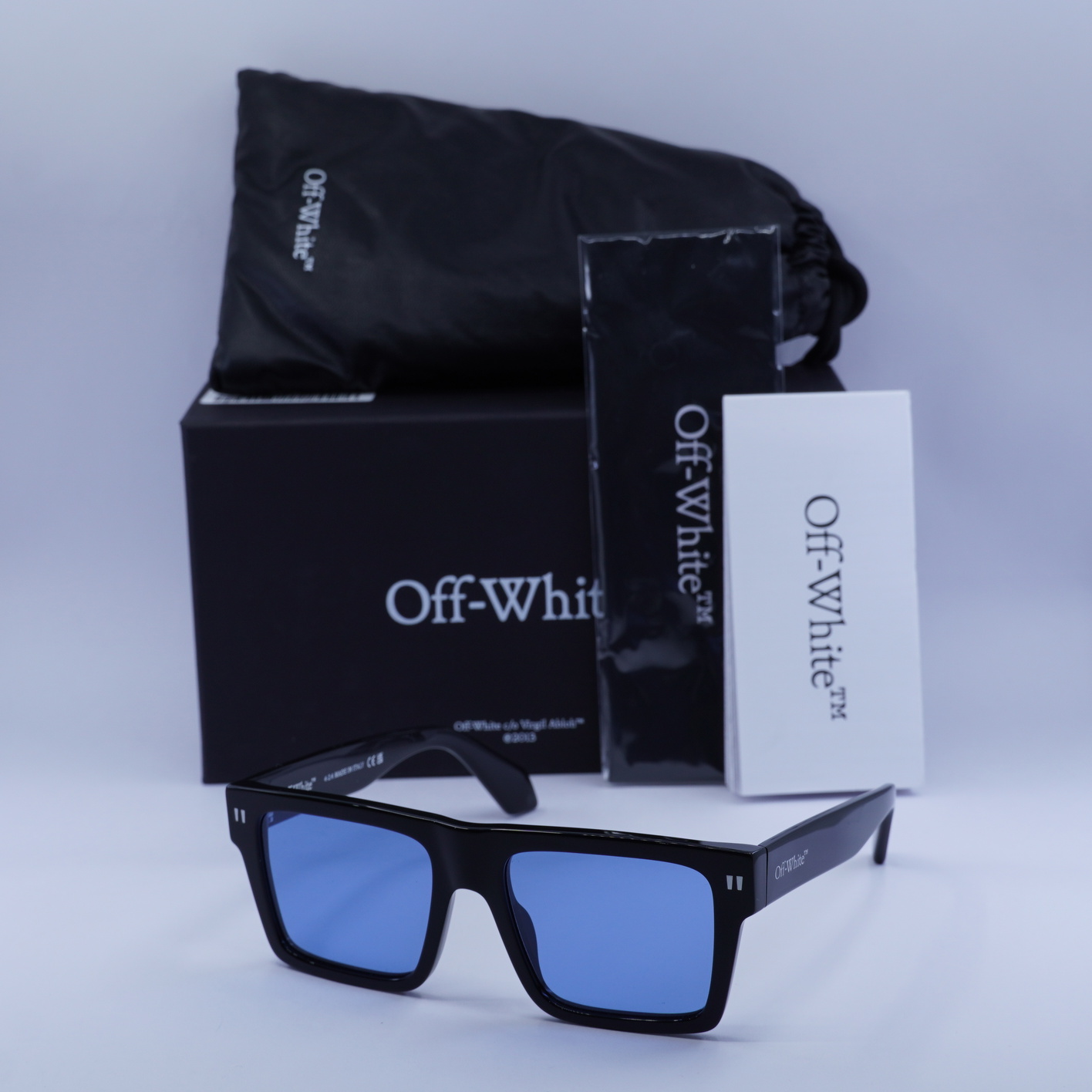 Off-White OERI109 LAWTON 1045 Black/Blue 54-18-145  display picture 3