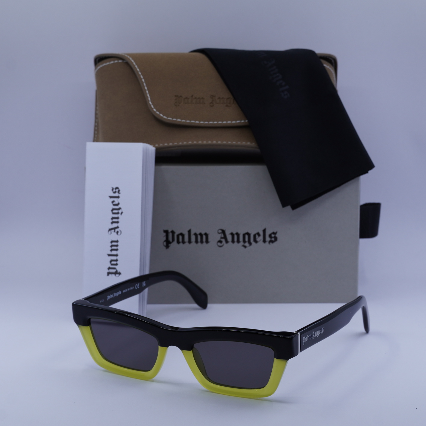 Palm Angels PERI108 MELROSE 1807 Black Yellow/Dark Grey 51  display picture 1
