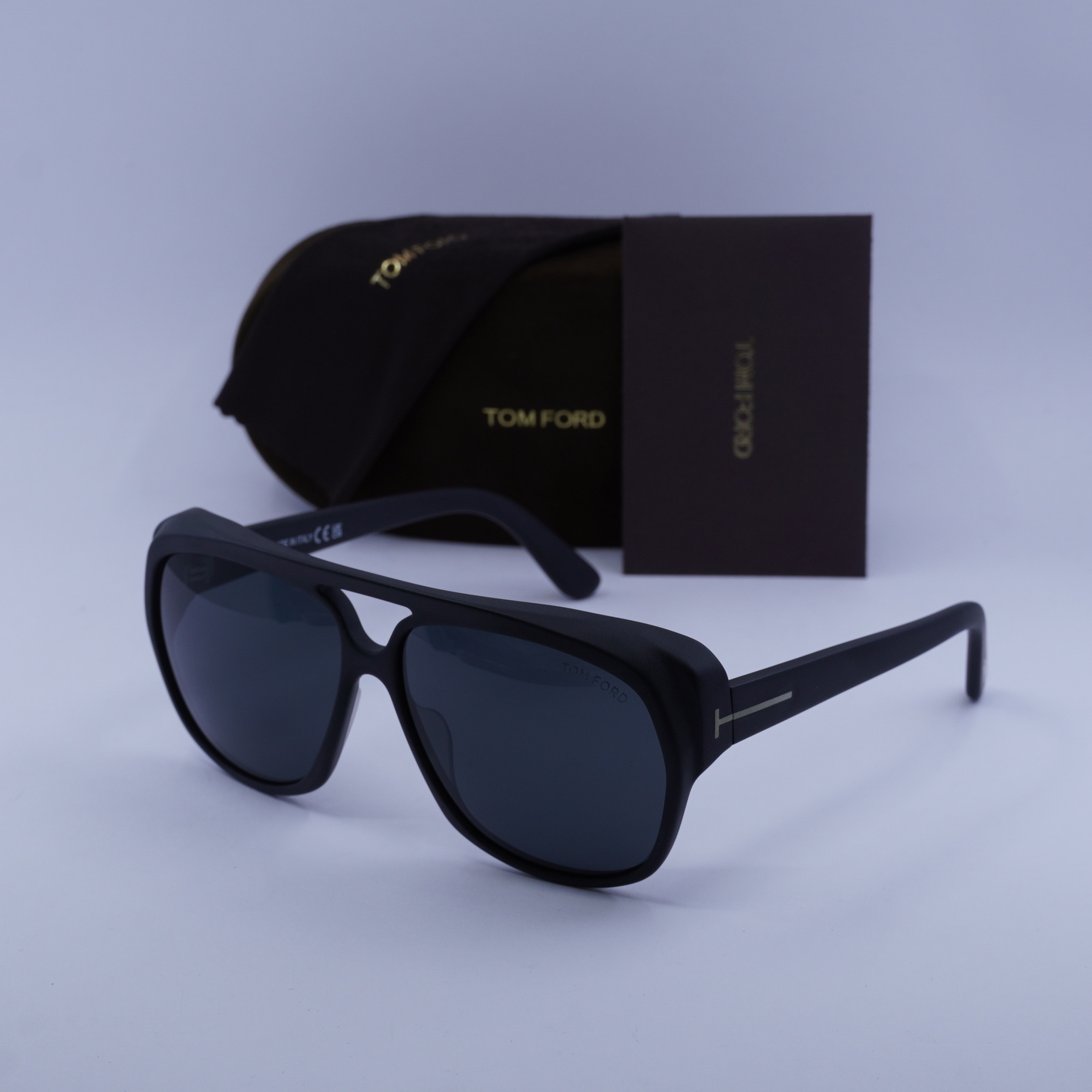 Tom Ford FT1103 02A Matte Black/Smoke Gradient 61-13-145  display picture 3