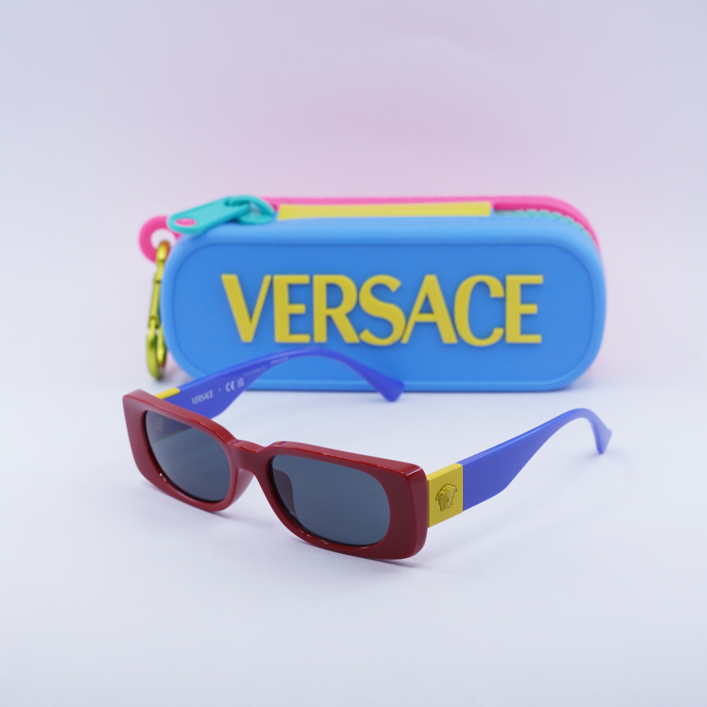 New Versace Kids VK4003U 506587 Red/Dark Grey 47-15-130  display picture 3