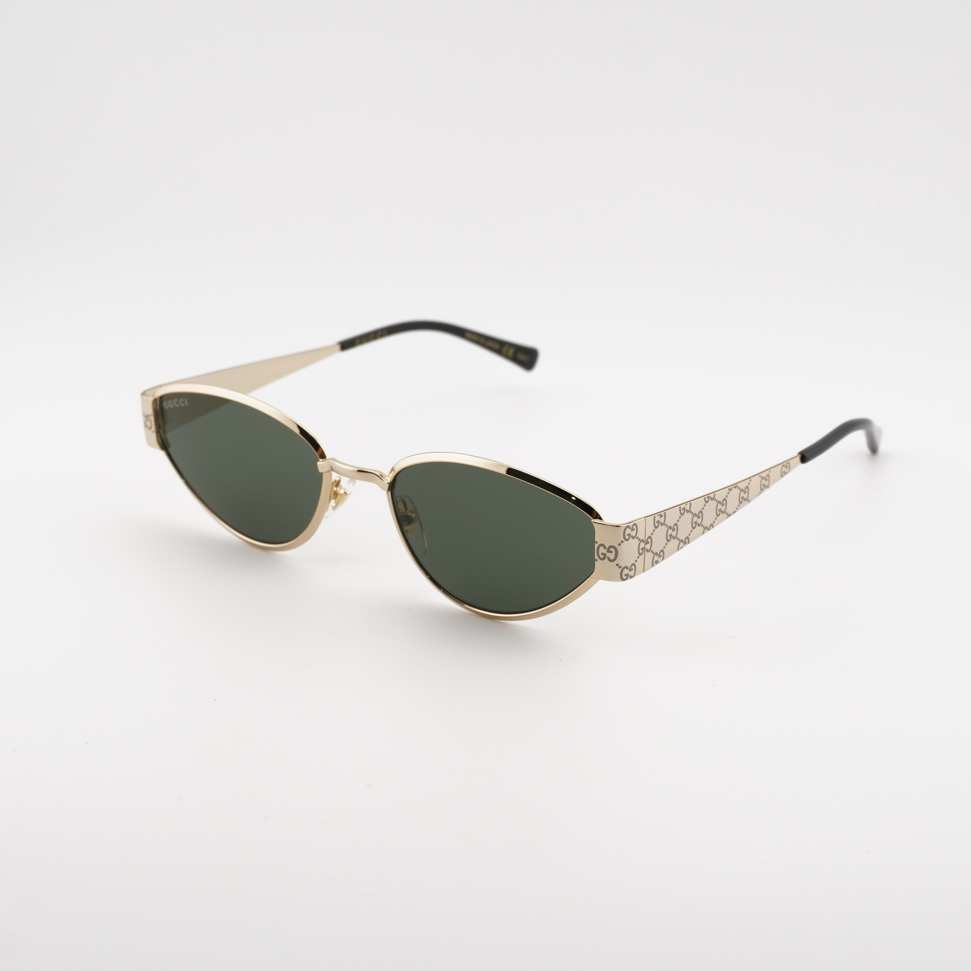 Gucci GG1853S 001 Gold/Grey 55-19-145 Sunglasses New Authentic | eBay