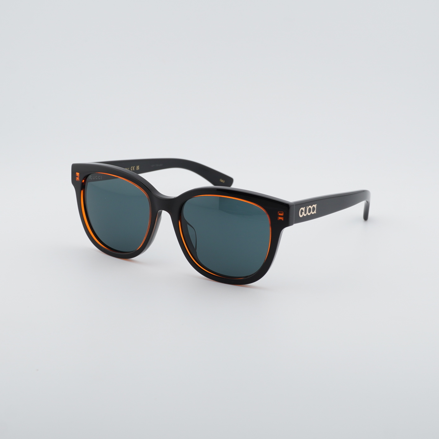 Gucci GG1797SK 003 Shiny Bilayer Transparent Orange/Solid 