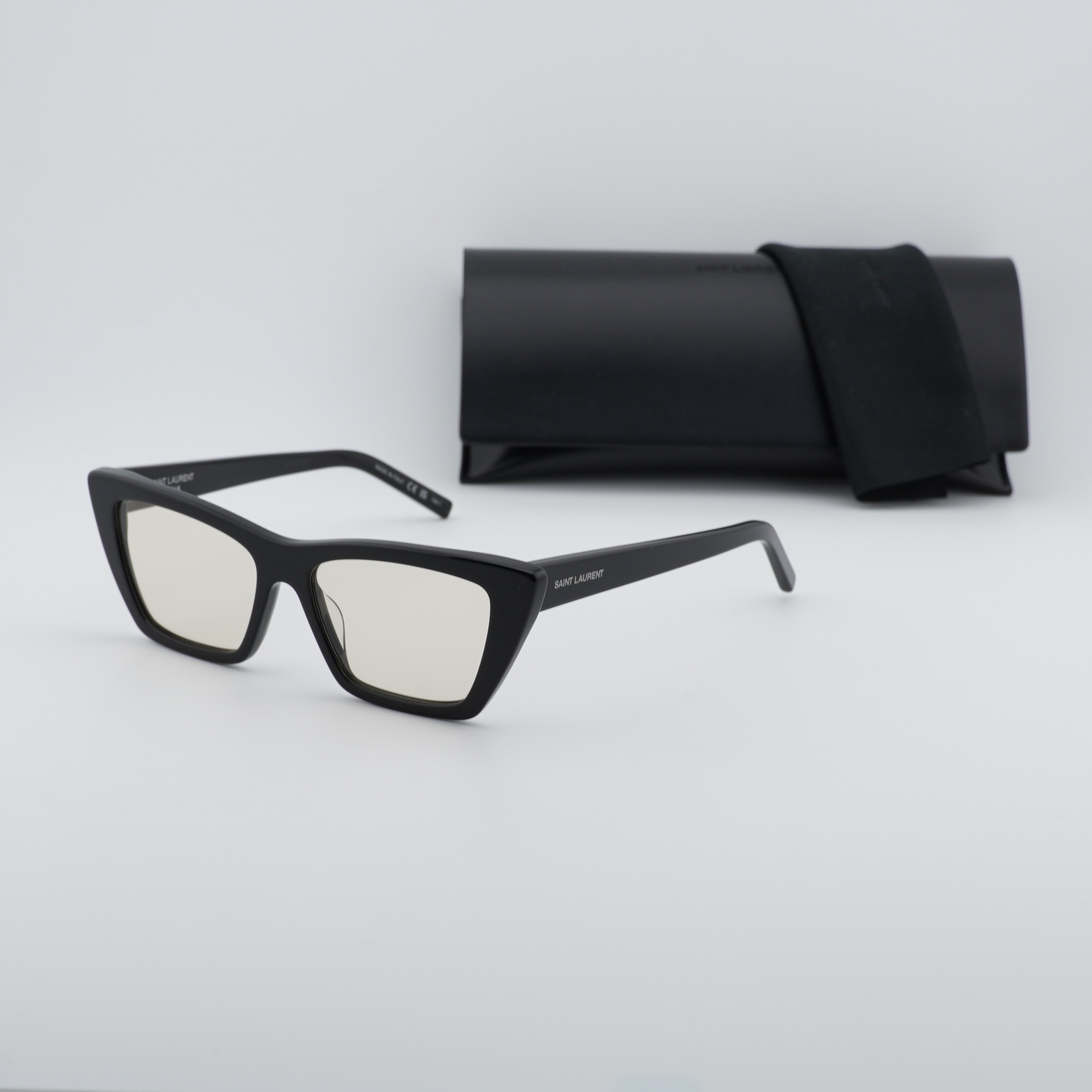 Saint Laurent SL 276 MICA 038 Shiny Black/Yellow 53-16-145