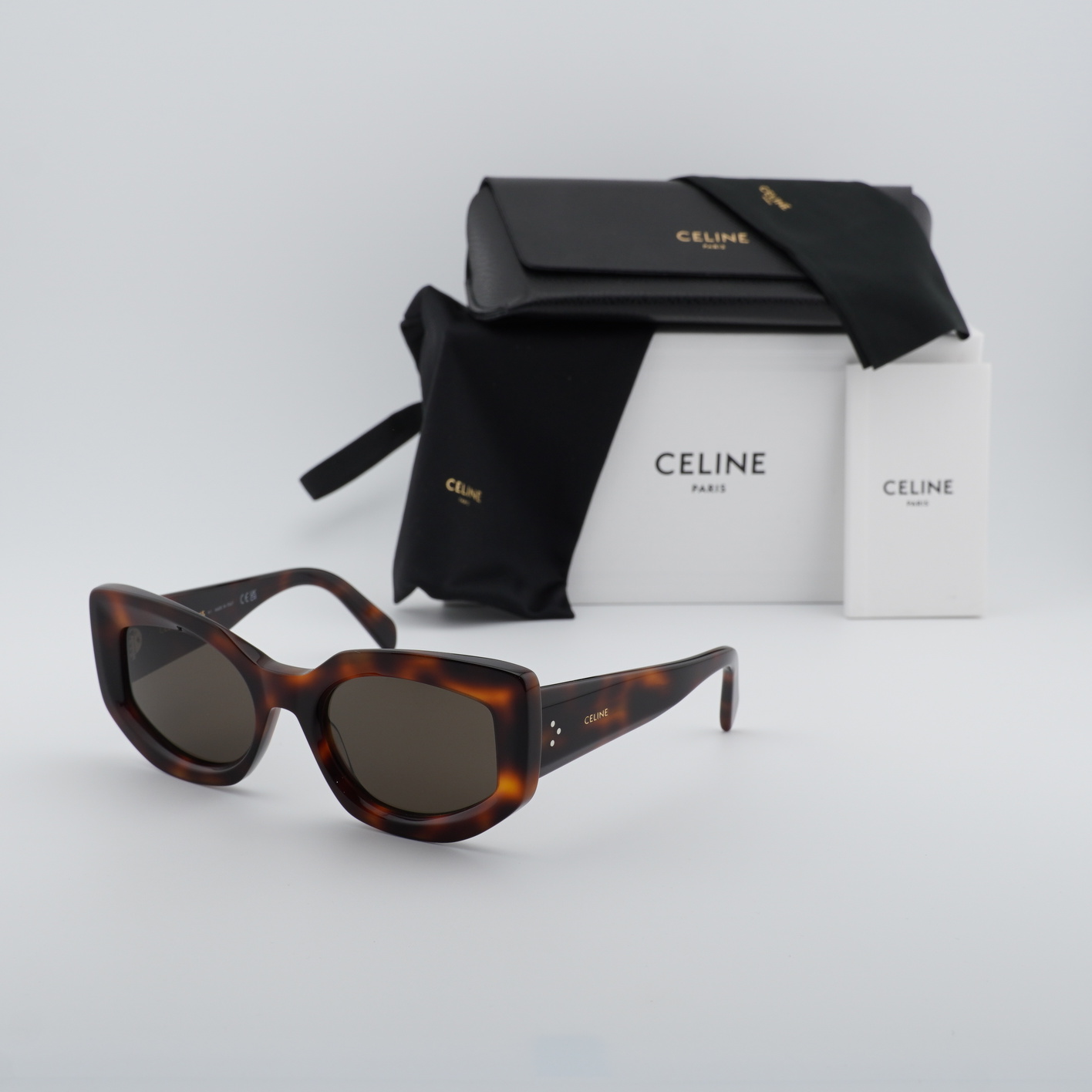 Celine CL40277I 53E Havana/Brown 54-20-140 Sunglasses New  display picture 1